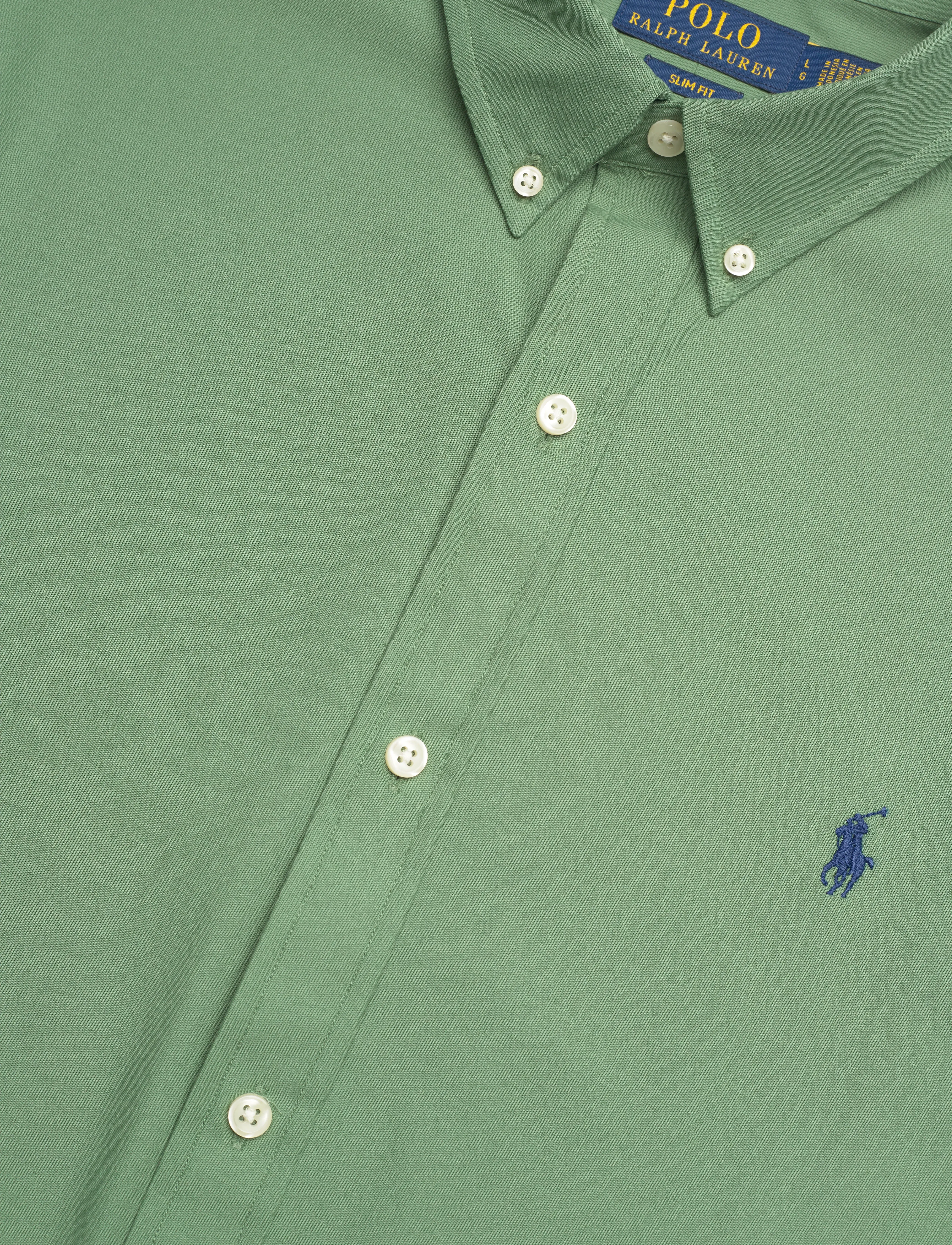 Polo Ralph Lauren - Slim Fit Stretch Poplin Shirt - oxfordi särgid - fatigue - 3