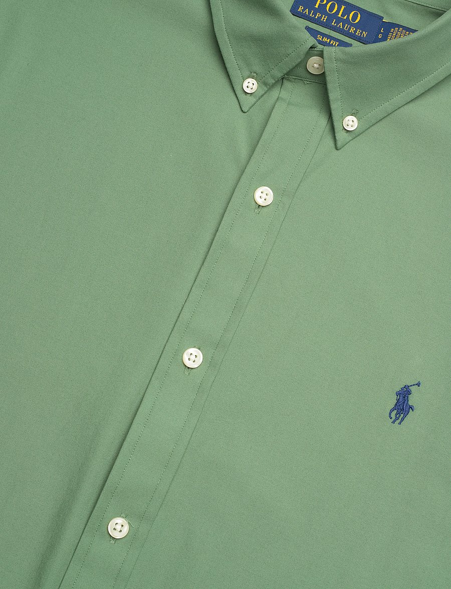 Polo Ralph Lauren - Slim Fit Stretch Poplin Shirt - oxford-hemden - fatigue - 3