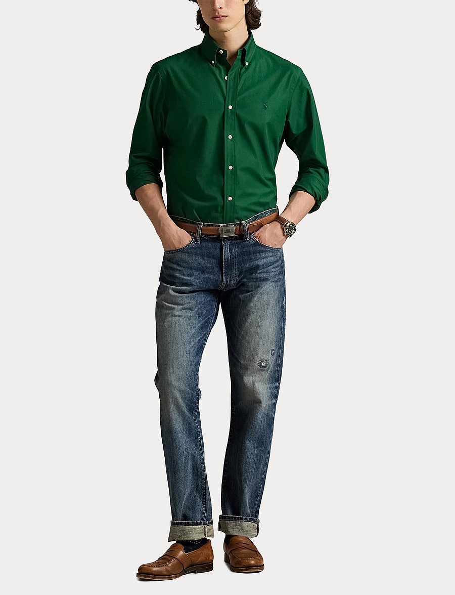 Polo Ralph Lauren - Slim Fit Stretch Poplin Shirt - oxford-hemden - new forest - 4