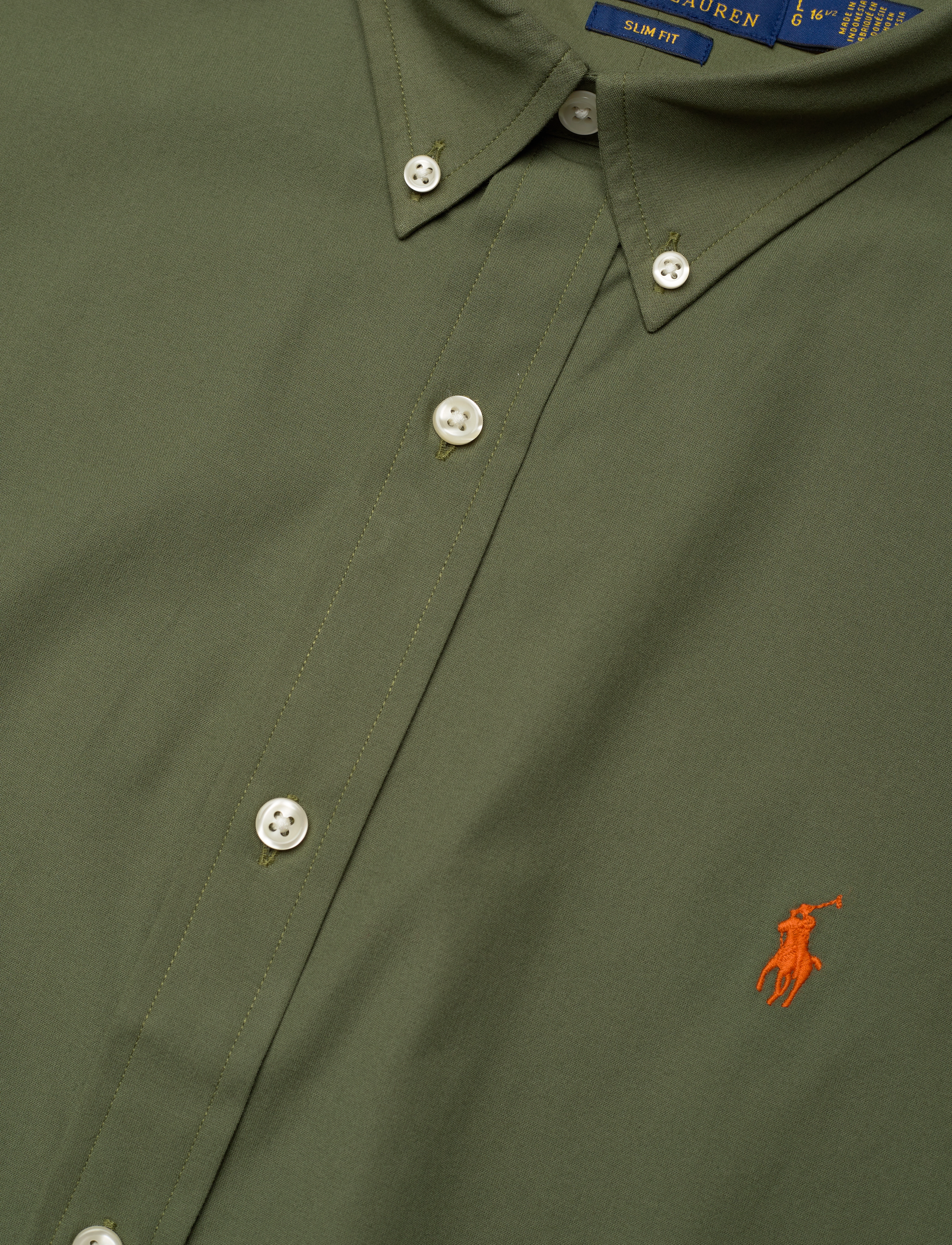 Polo Ralph Lauren - Slim Fit Stretch Poplin Shirt - casual hemden - supply olive - 4