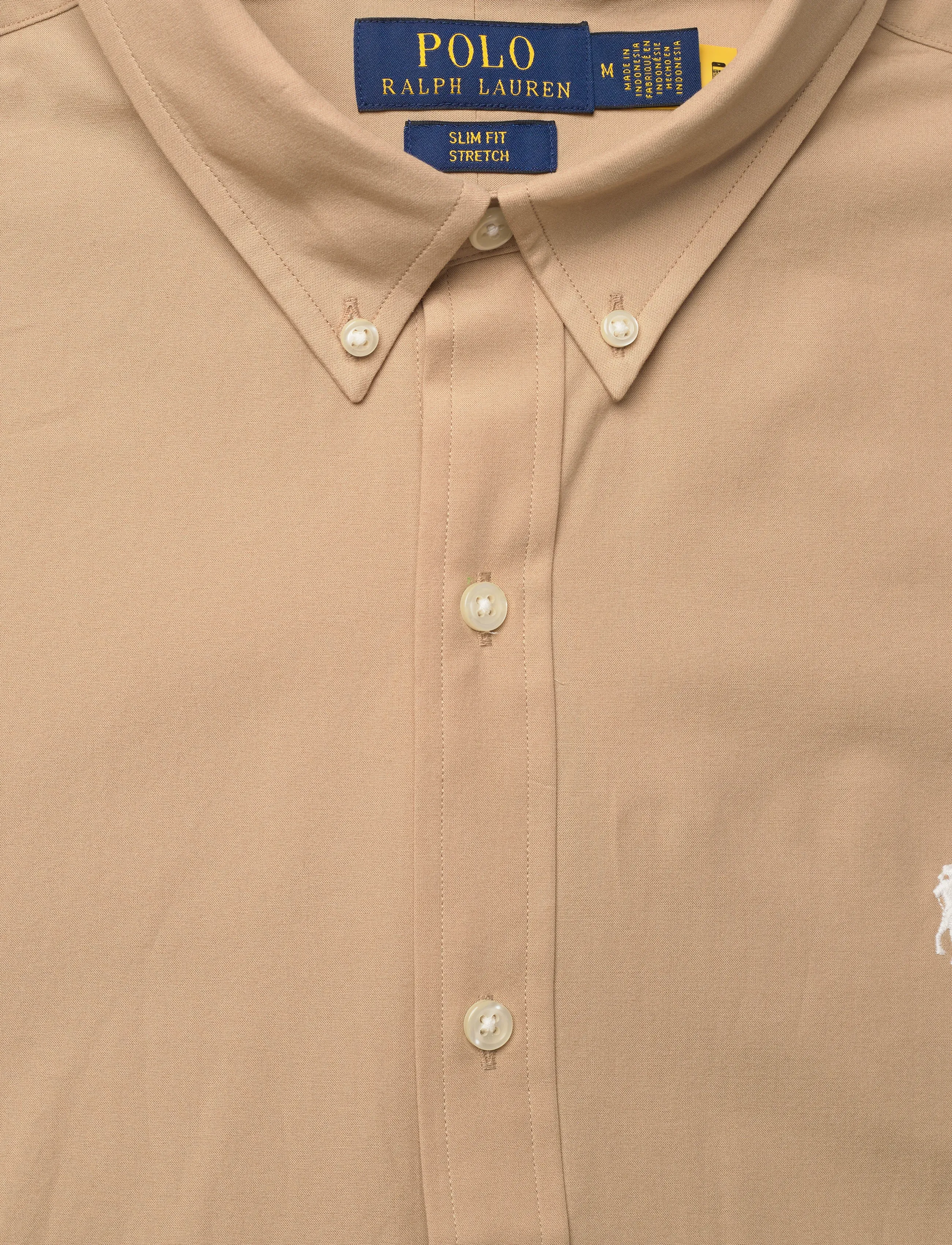 Polo Ralph Lauren - Slim Fit Stretch Poplin Shirt - oxford skjorter - vintage khaki - 2