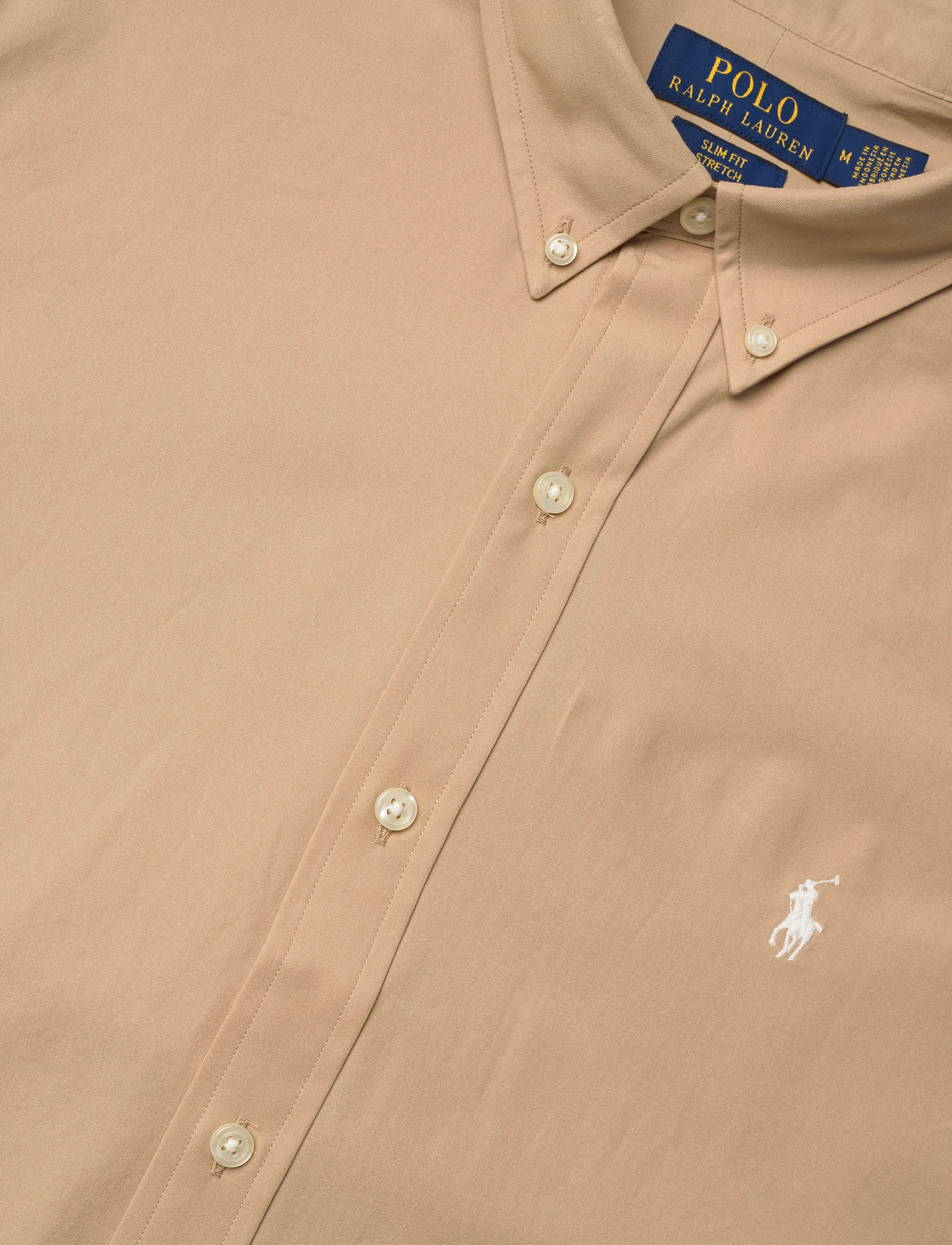 Polo Ralph Lauren - Slim Fit Stretch Poplin Shirt - oxford skjorter - vintage khaki - 3