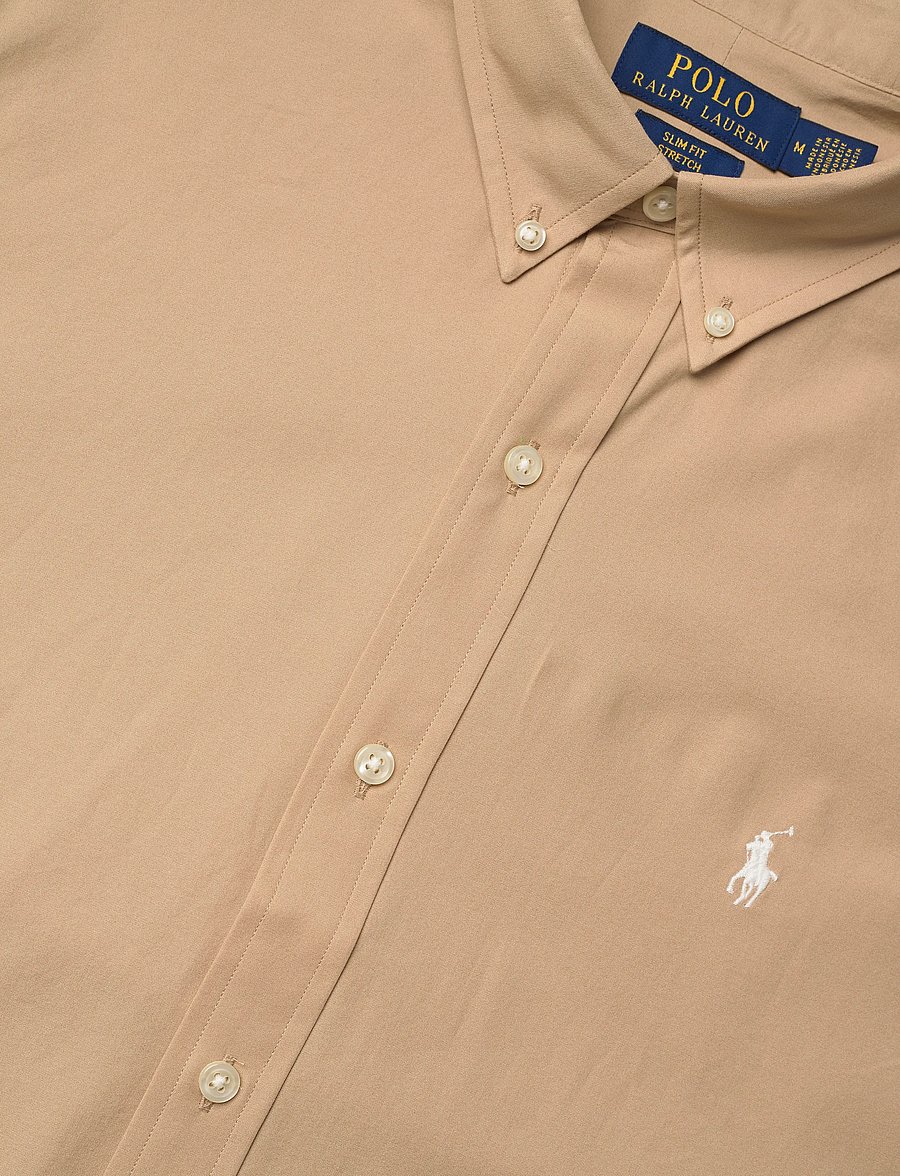 Polo Ralph Lauren - Slim Fit Stretch Poplin Shirt - oxford-hemden - vintage khaki - 3