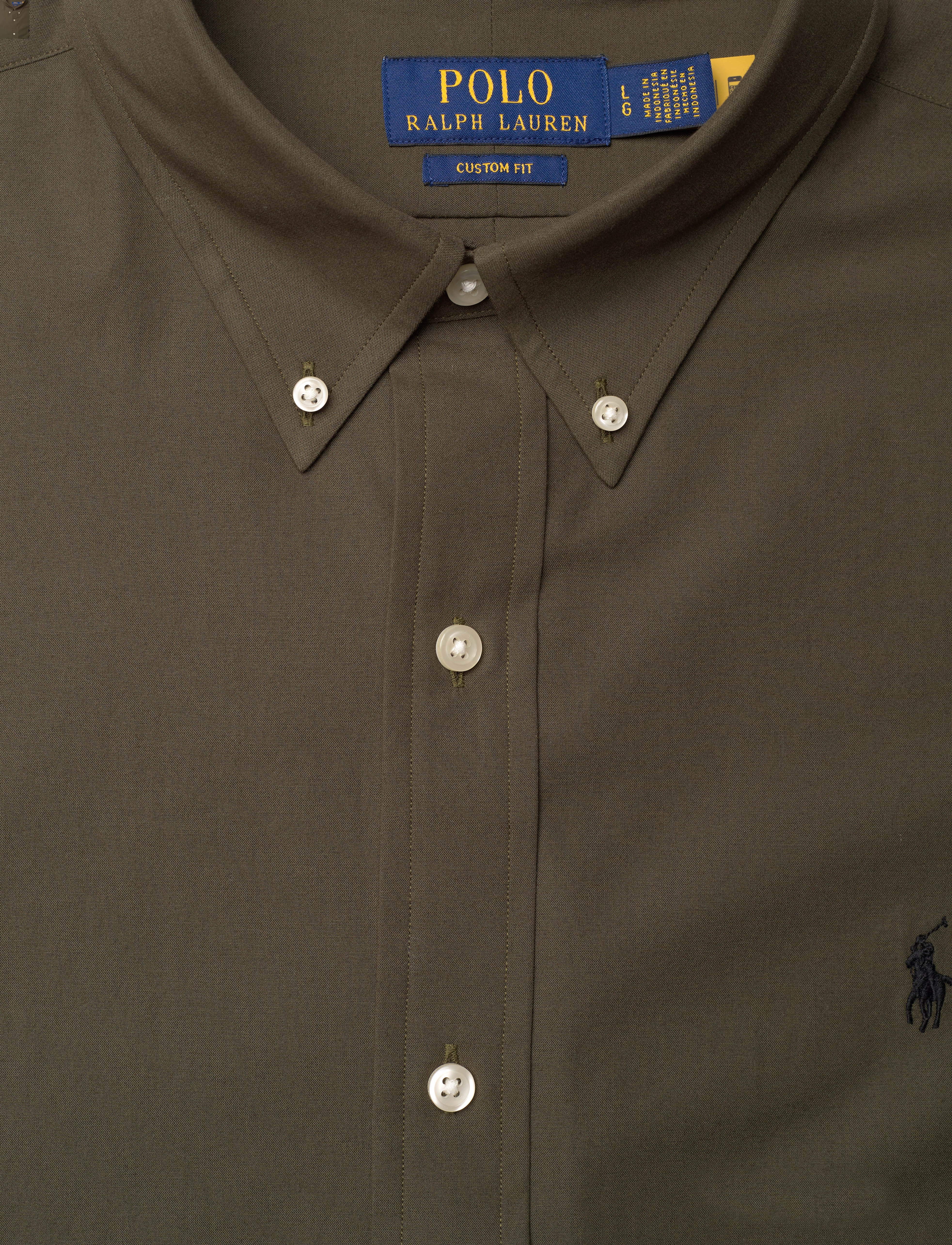Polo Ralph Lauren - Custom Fit Stretch Poplin Shirt - armadillo - 2