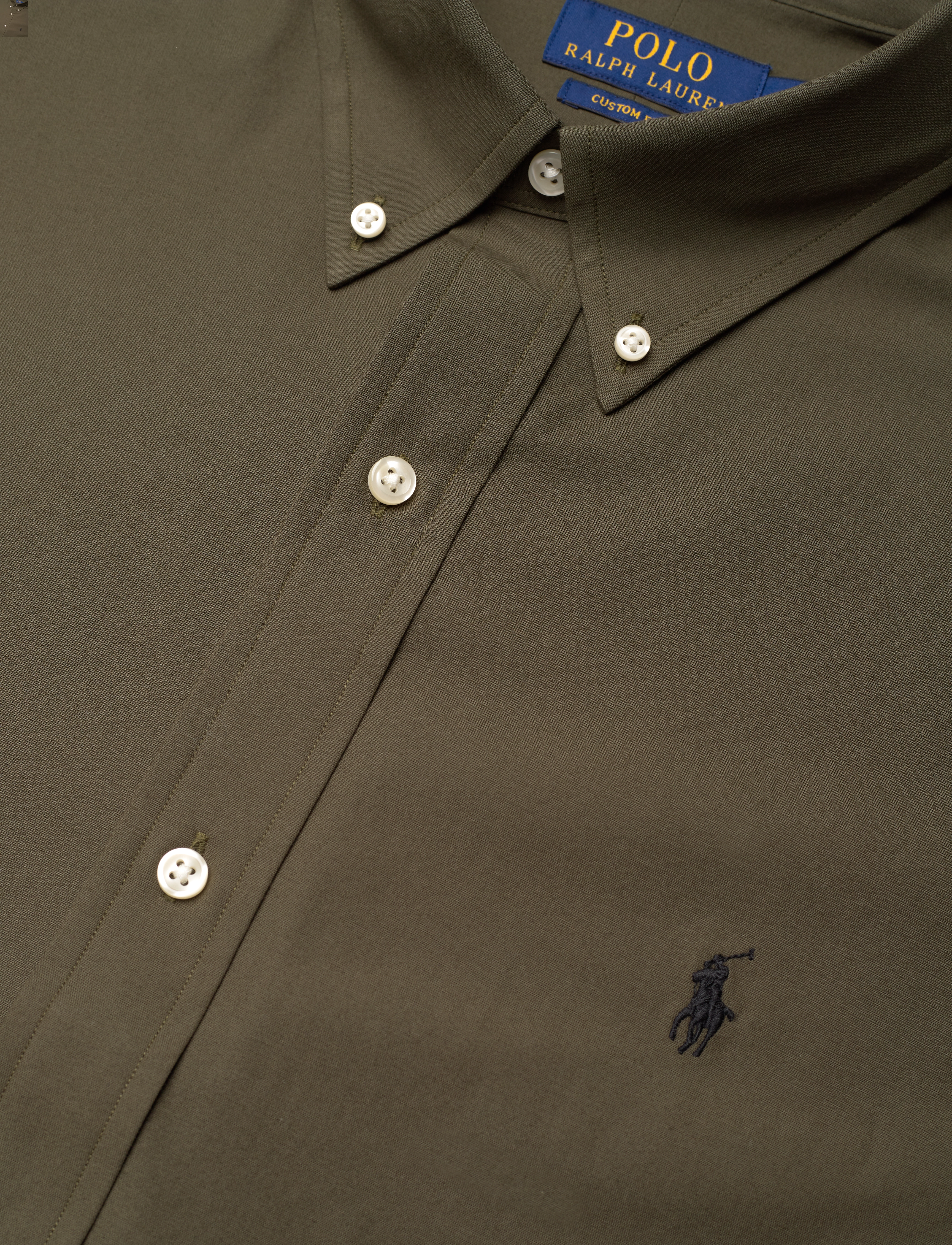 Polo Ralph Lauren - Custom Fit Stretch Poplin Shirt - armadillo - 3