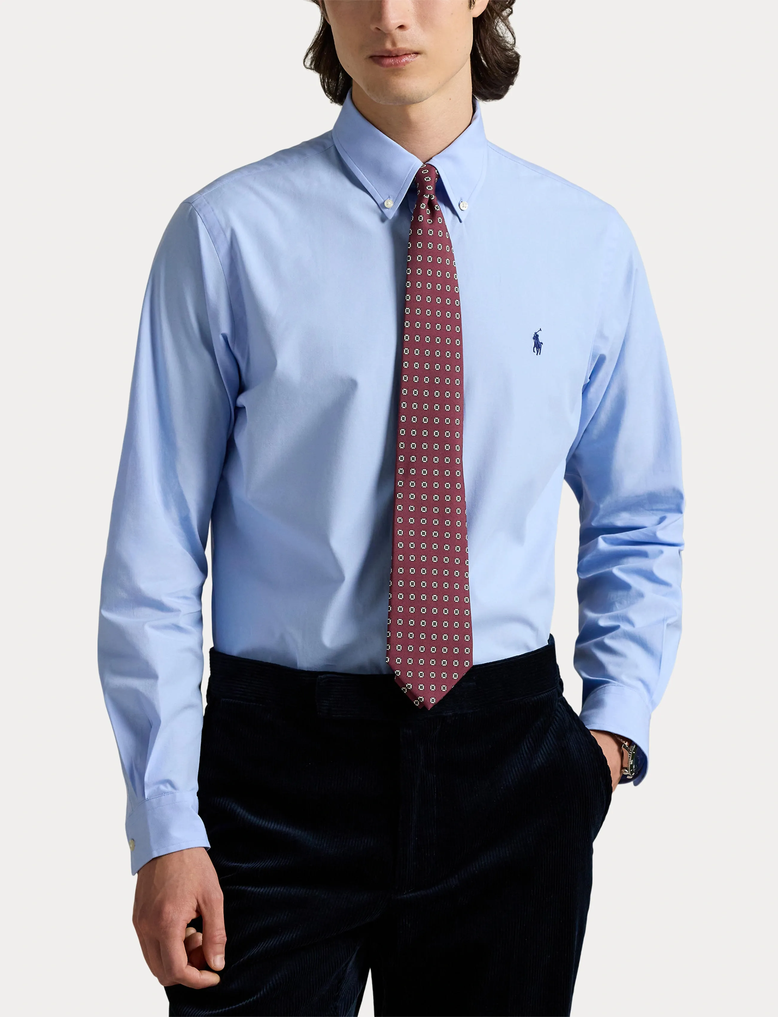 Polo Ralph Lauren - Custom Fit Stretch Poplin Shirt - oxford-hemden - austin blue - 5