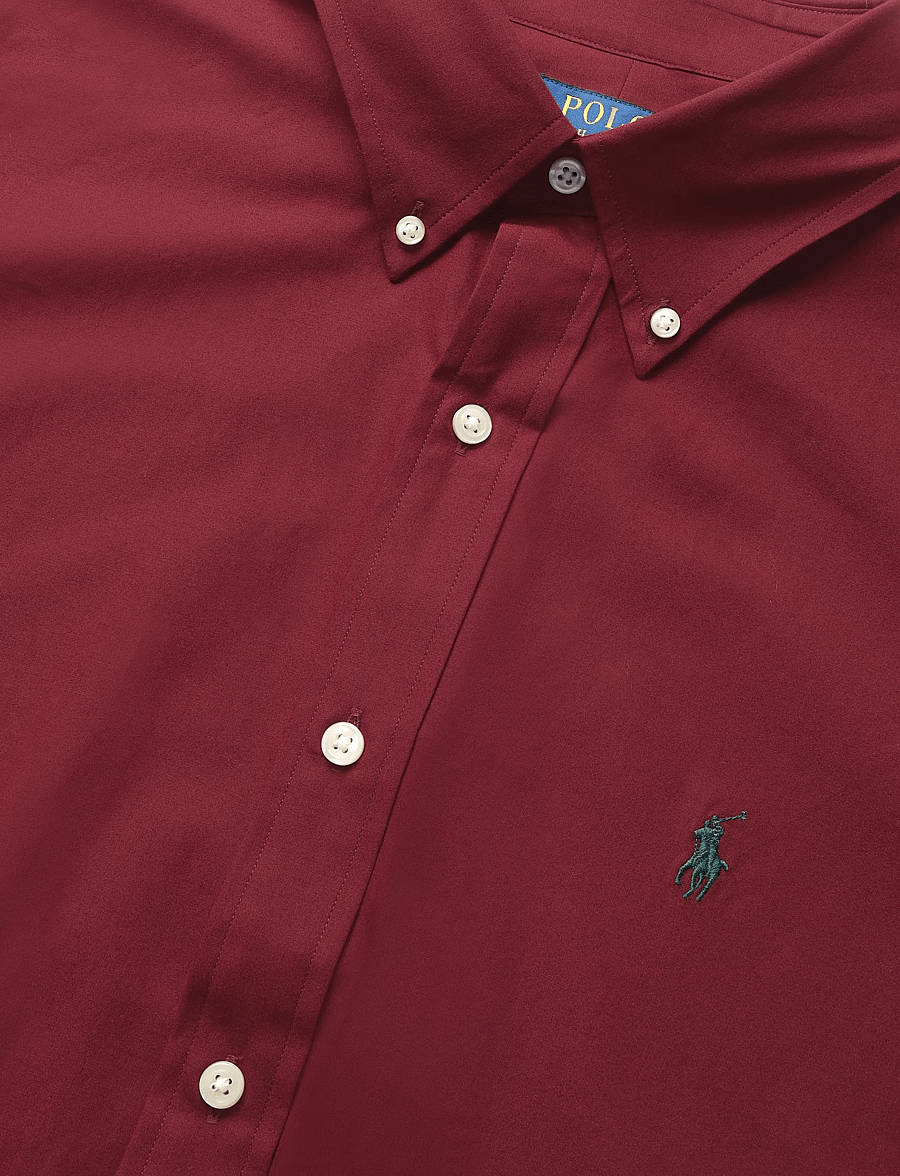 Polo Ralph Lauren - 50/1 BISTRCH POPLIN-LSL-SPS - oxfordi särgid - classic wine - 2