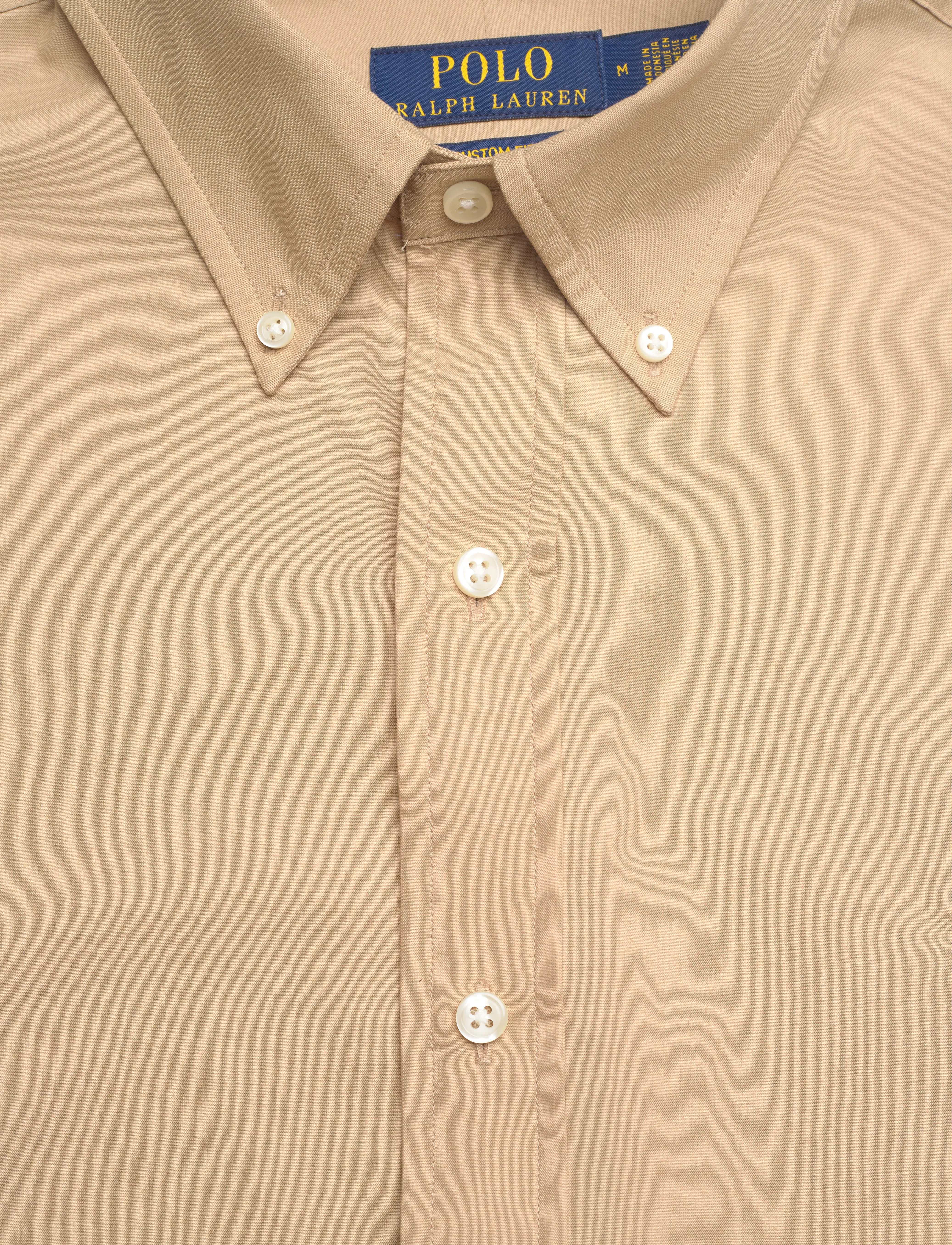 Polo Ralph Lauren - Custom Fit Stretch Poplin Shirt - oxford skjorter - coastal beige - 2