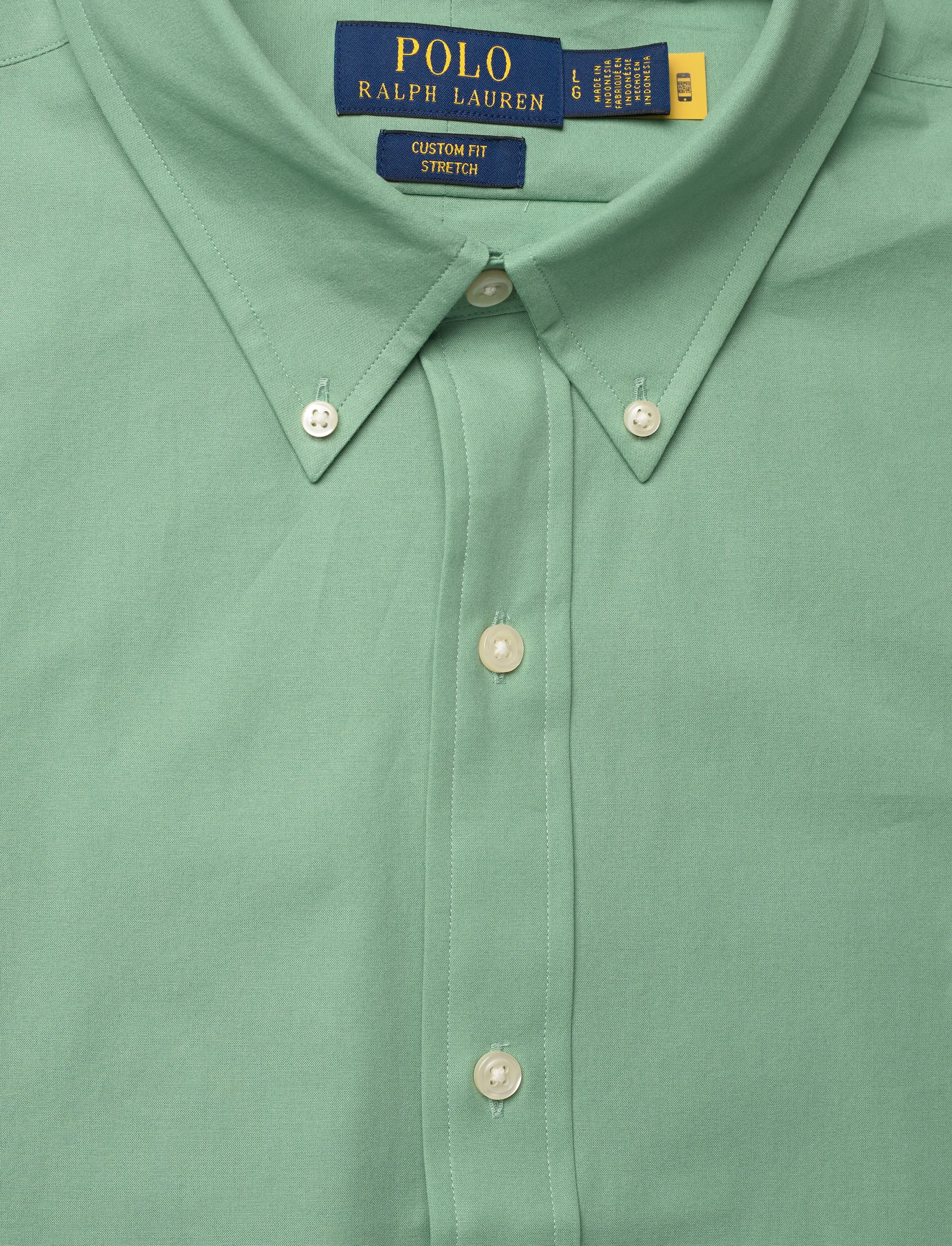 Polo Ralph Lauren - Custom Fit Stretch Poplin Shirt - oxford skjorter - faded mint - 2