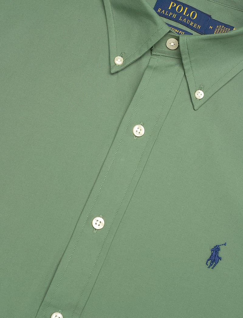 Polo Ralph Lauren - Custom Fit Stretch Poplin Shirt - peruskauluspaidat - fatigue - 3