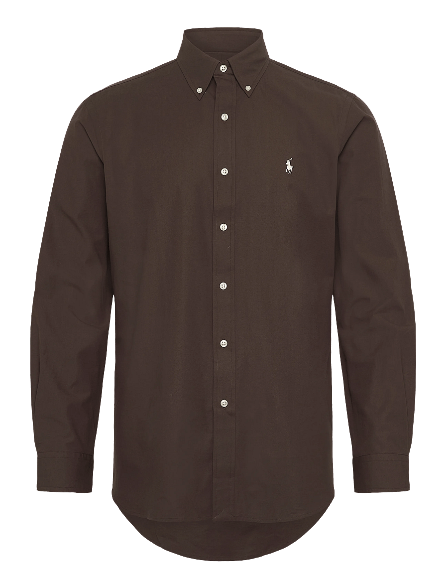Polo Ralph Lauren - Custom Fit Stretch Poplin Shirt - oxfordi särgid - nutmeg brwn - 0