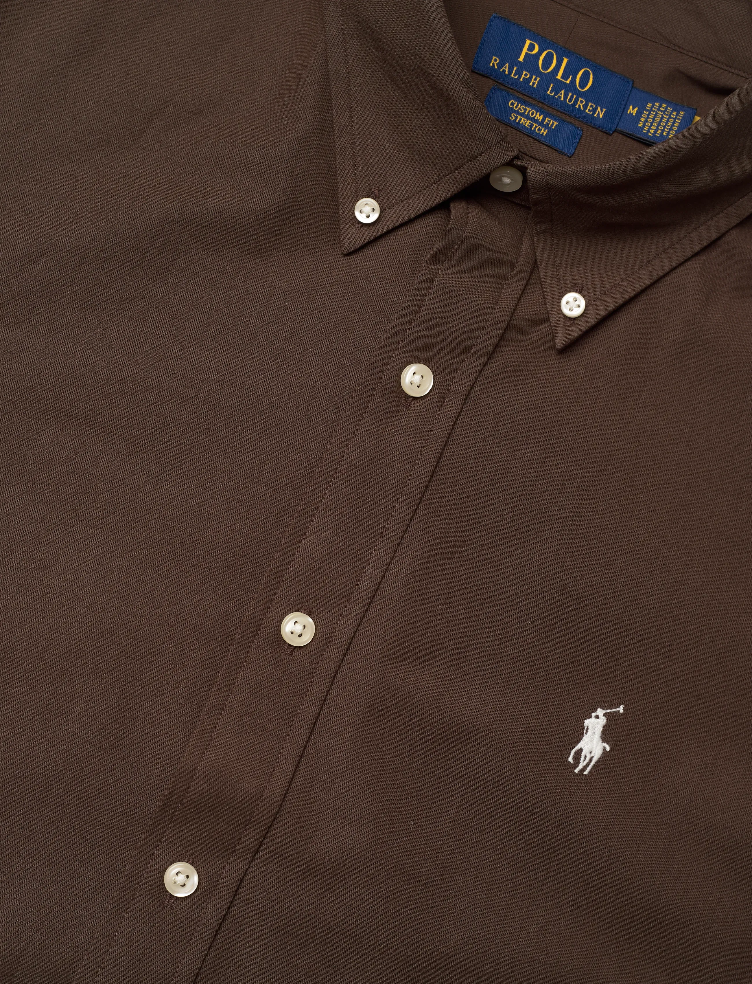 Polo Ralph Lauren - Custom Fit Stretch Poplin Shirt - oxford skjorter - nutmeg brwn - 3