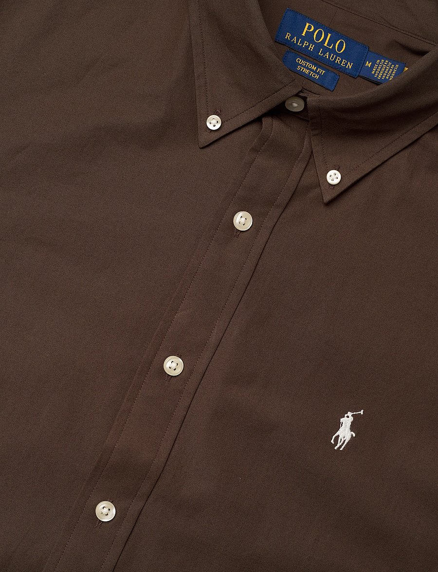 Polo Ralph Lauren - Custom Fit Stretch Poplin Shirt - oxfordi särgid - nutmeg brwn - 3