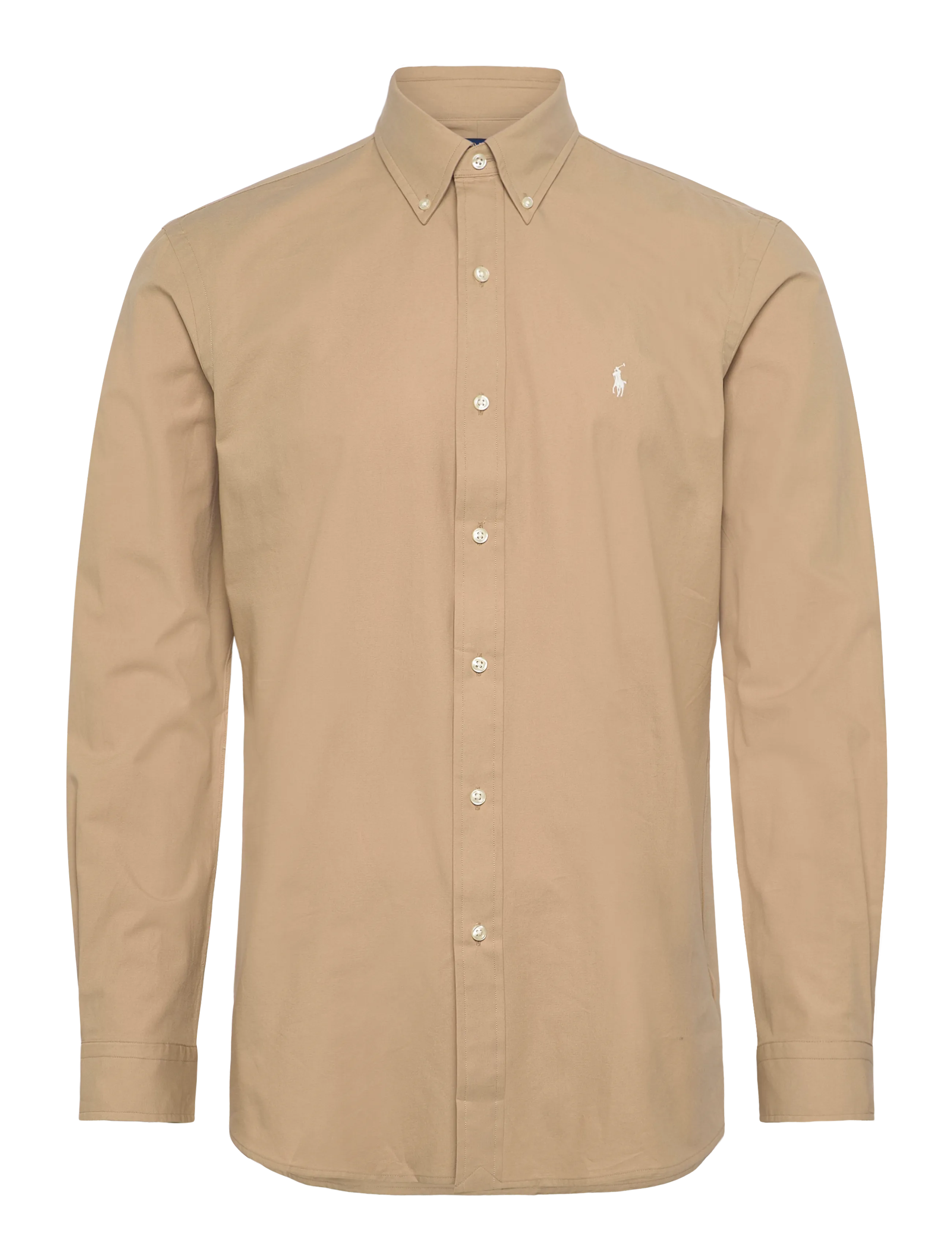 Polo Ralph Lauren Custom Fit Stretch Poplin Shirt - Skjorter - VINTAGE KHAKI / beige