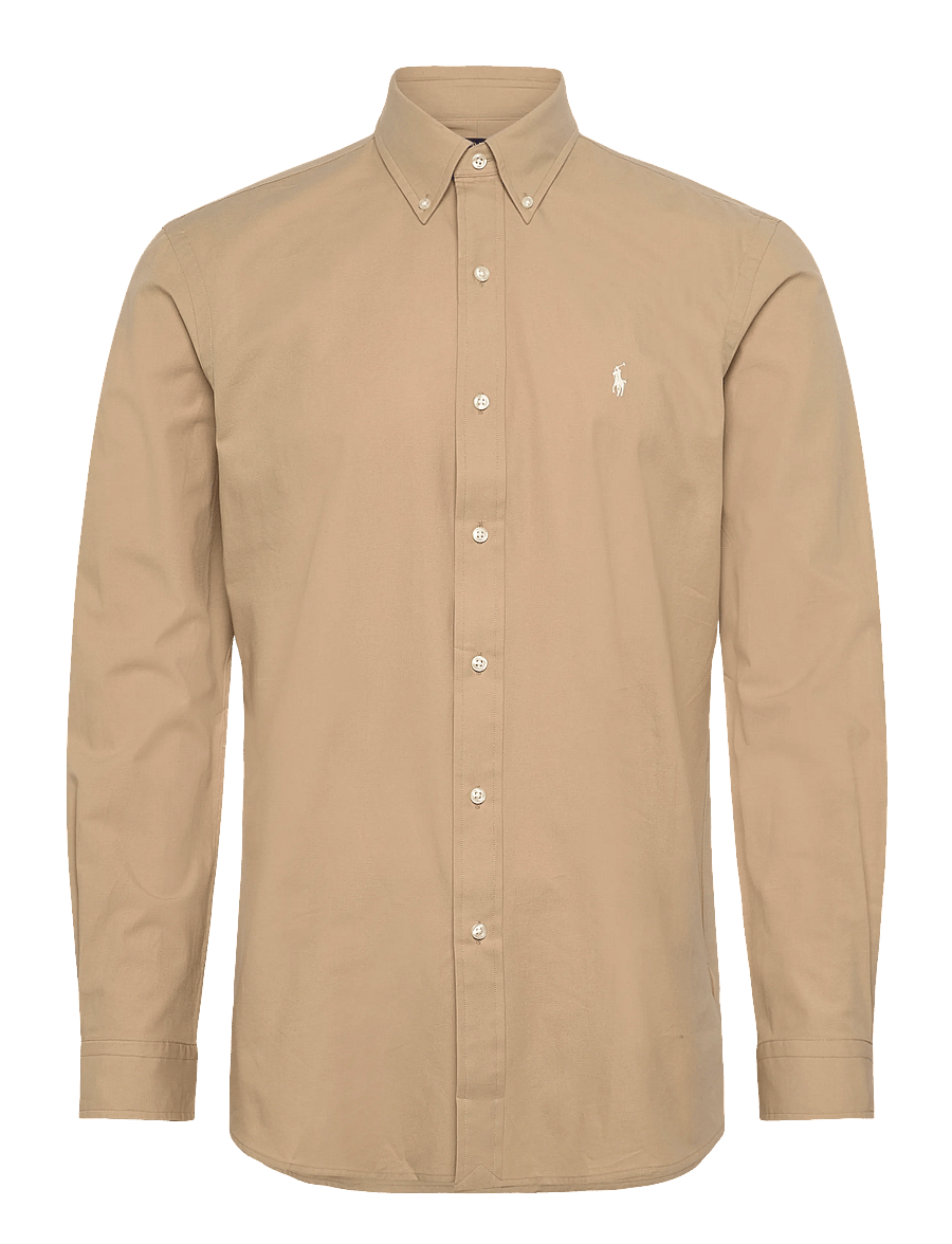 Polo Ralph Lauren - Custom Fit Stretch Poplin Shirt - oxford-hemden - vintage khaki - 0
