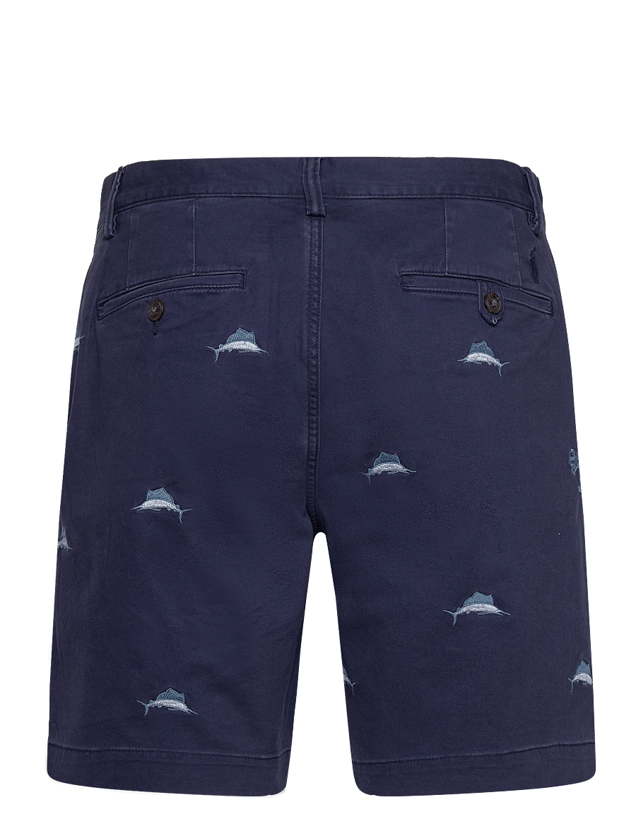 Polo Ralph Lauren - 8-Inch Straight Fit Stretch Chino Short - newport navy/marl - 1