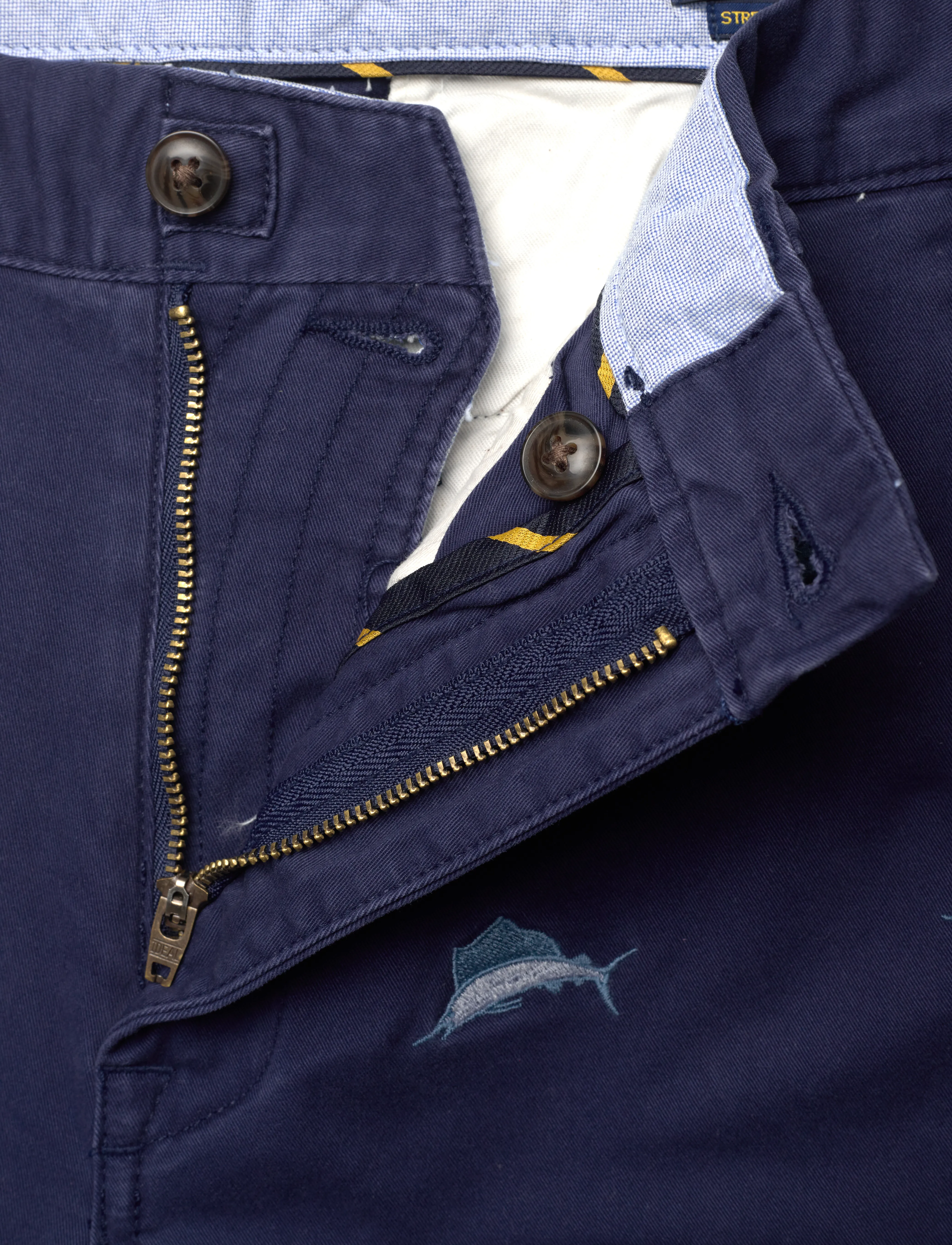 Polo Ralph Lauren - 8-Inch Straight Fit Stretch Chino Short - newport navy/marl - 3