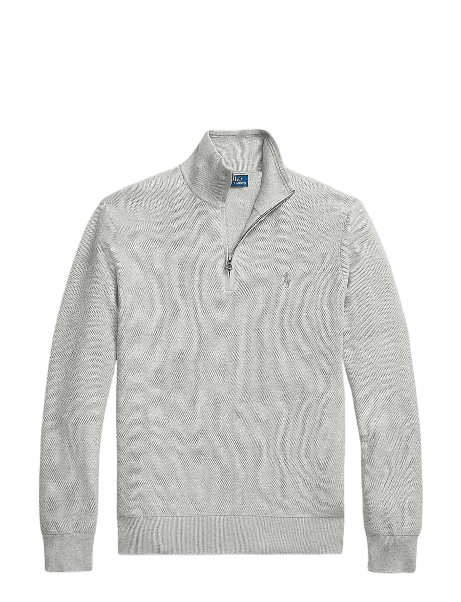 Polo Ralph Lauren - 32/2 COTTON-LSL-PLO - pullover mit halbem reißverschluss - andover heather - 1