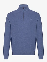 Polo Ralph Lauren - Mesh-Knit Cotton Quarter-Zip Sweater - vīriešiem - blue stone hthr - 0