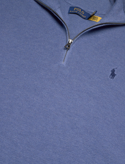 Polo Ralph Lauren - Mesh-Knit Cotton Quarter-Zip Sweater - vīriešiem - blue stone hthr - 2