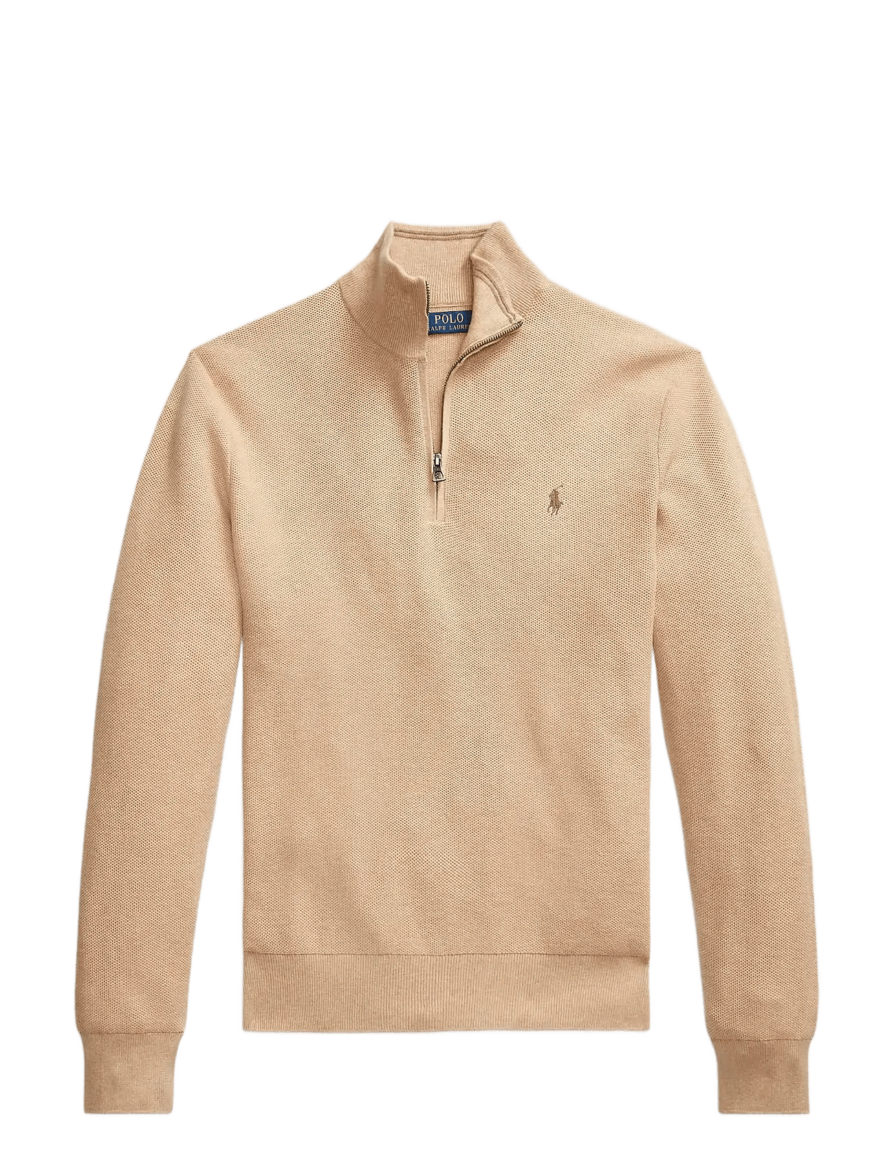 Polo Ralph Lauren | Mesh-Knit Cotton Quarter-Zip Sweater | XL