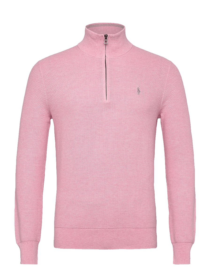 Polo Ralph Lauren - 32/2 COTTON-LSL-PLO - tõmblukk-kaelusega džemprid - carnation pink he - 1