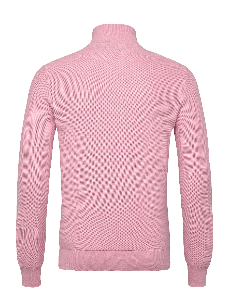 Polo Ralph Lauren - 32/2 COTTON-LSL-PLO - tõmblukk-kaelusega džemprid - carnation pink he - 2