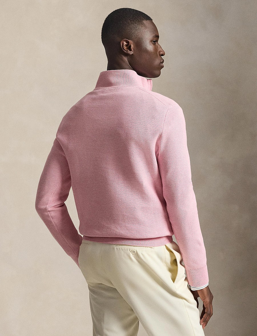 Polo Ralph Lauren - 32/2 COTTON-LSL-PLO - tõmblukk-kaelusega džemprid - carnation pink he - 3