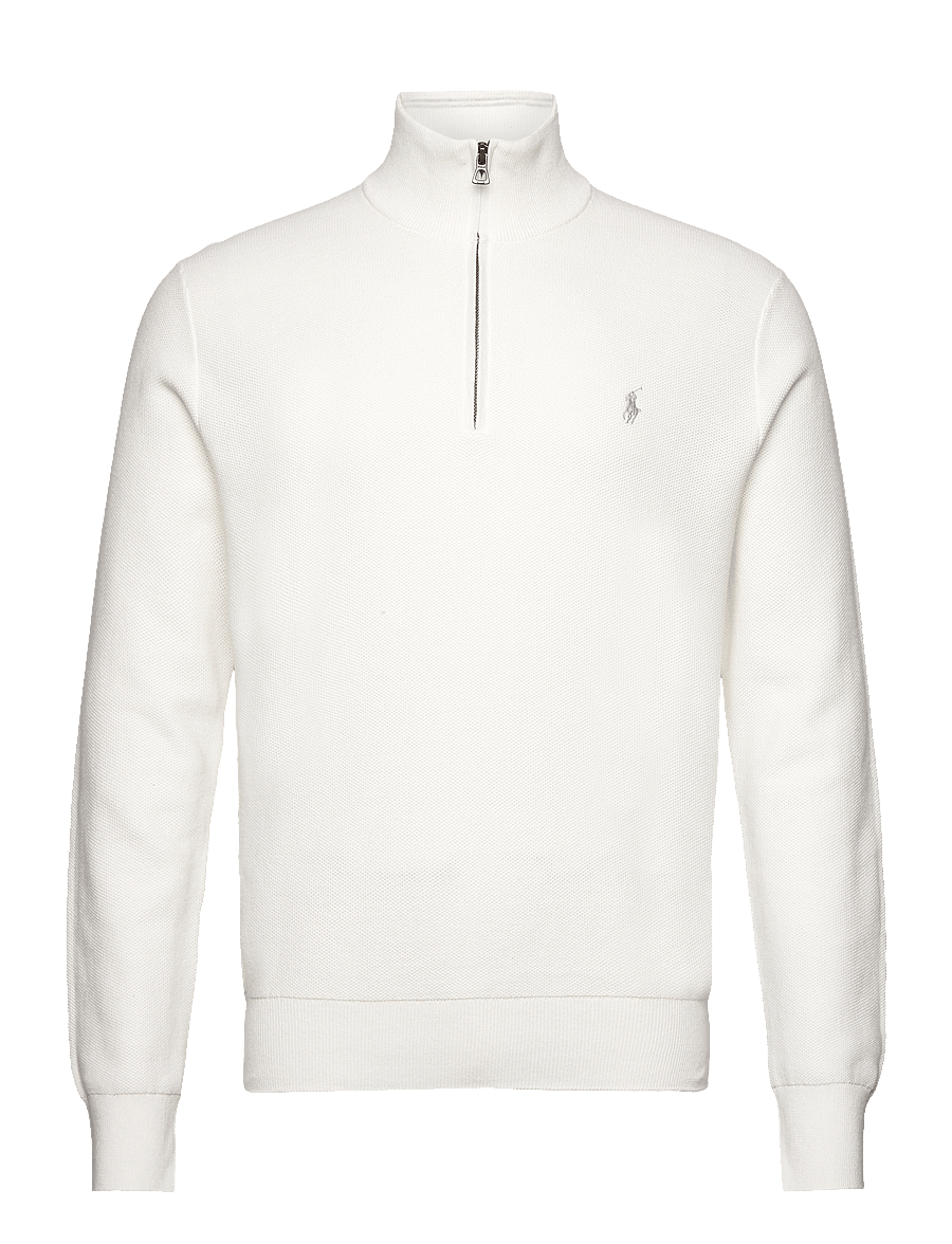 Polo Ralph Lauren - 32/2 COTTON-LSL-PLO - swetry zapinane do połowy - deckwash white - 1