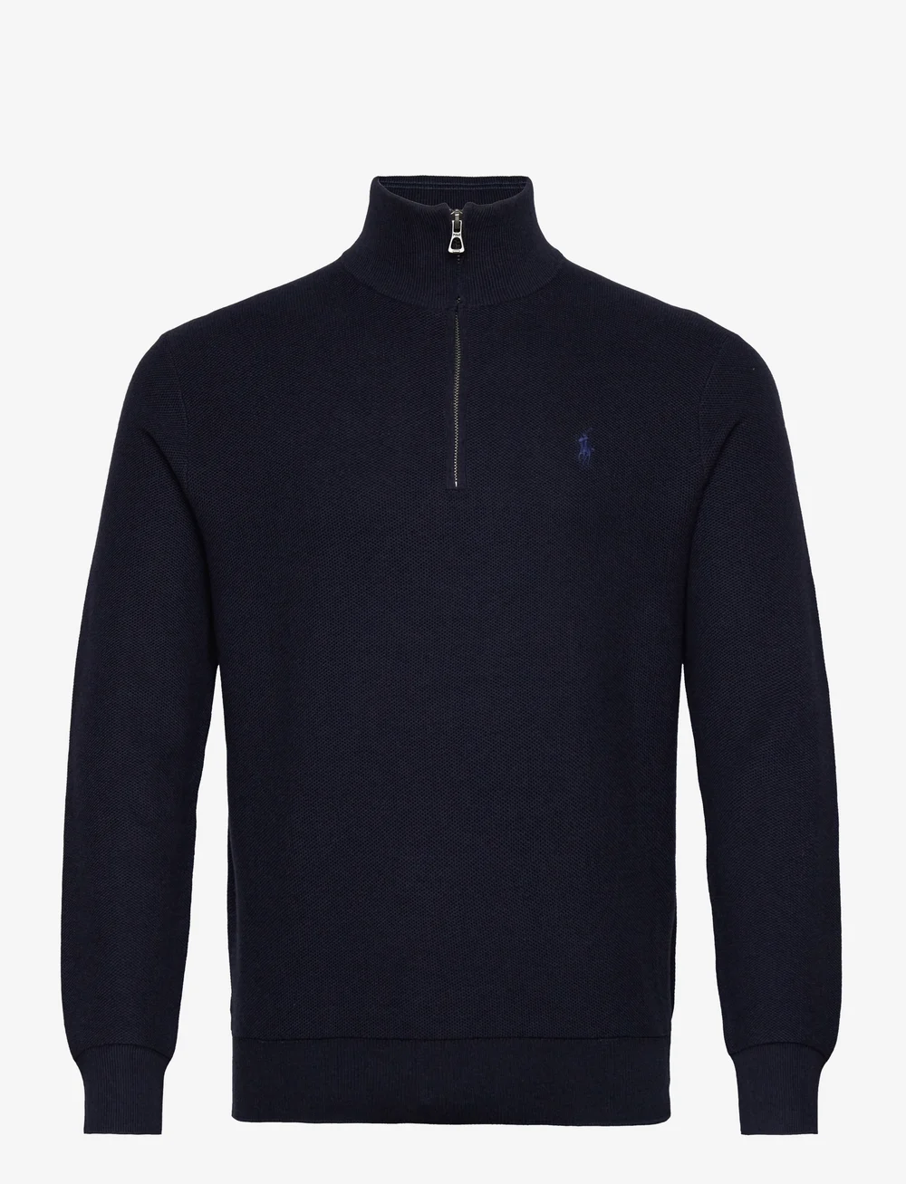sahara✦RALPH LAUREN✦ MA−1 Polo Ralph Lauren Mesh-knit Cotton Quarter-zip Sweater