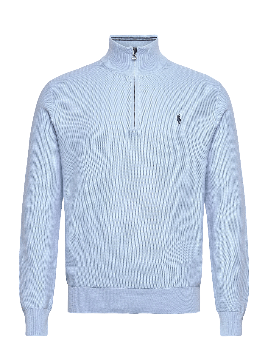 Polo Ralph Lauren - 32/2 COTTON-LSL-PLO - pullover mit halbem reißverschluss - office blue - 1