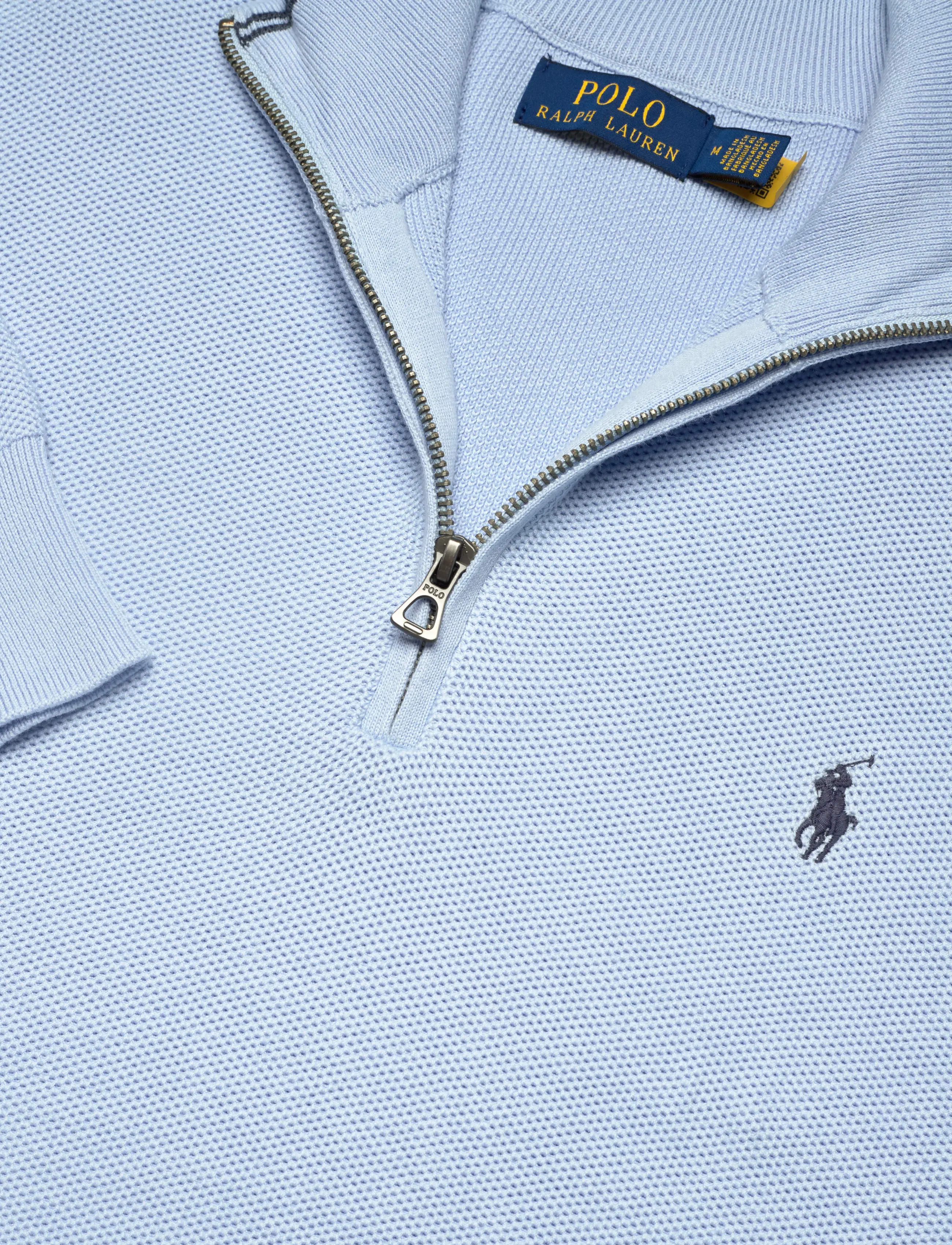 Polo Ralph Lauren - 32/2 COTTON-LSL-PLO - halfzip strik - office blue - 4