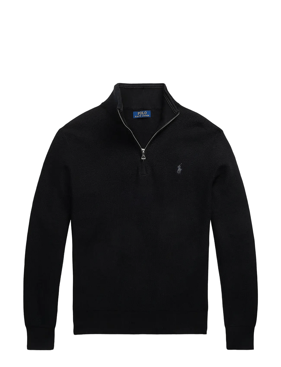 Polo Ralph Lauren - 32/2 COTTON-LSL-PLO - tõmblukk-kaelusega džemprid - polo black/tonal - 2