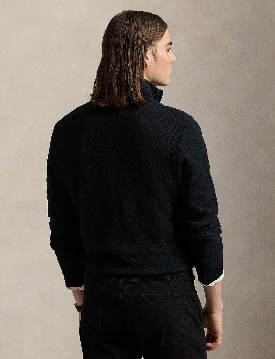 Polo Ralph Lauren - 32/2 COTTON-LSL-PLO - tõmblukk-kaelusega džemprid - polo black/tonal - 3