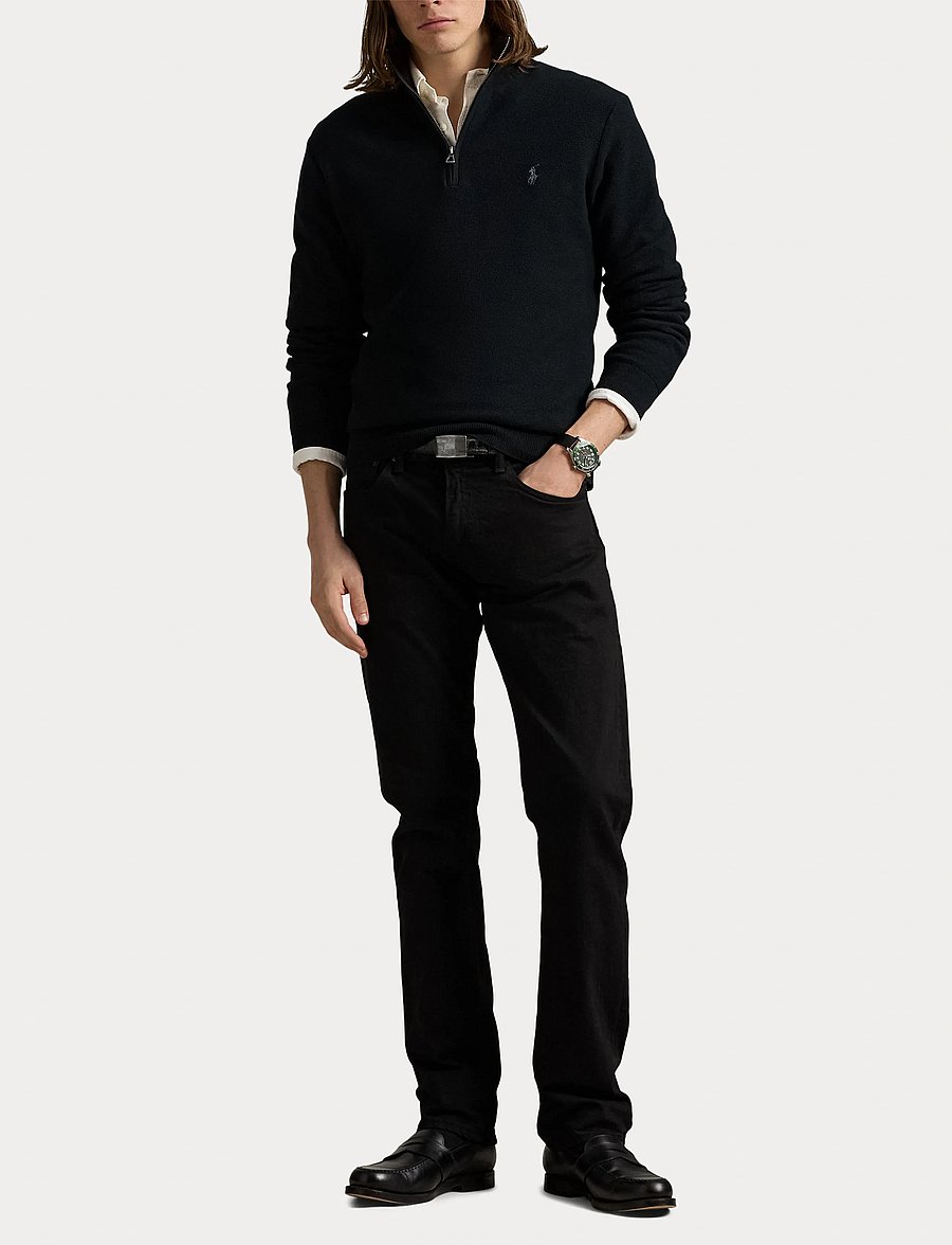 Polo Ralph Lauren - 32/2 COTTON-LSL-PLO - tõmblukk-kaelusega džemprid - polo black/tonal - 5