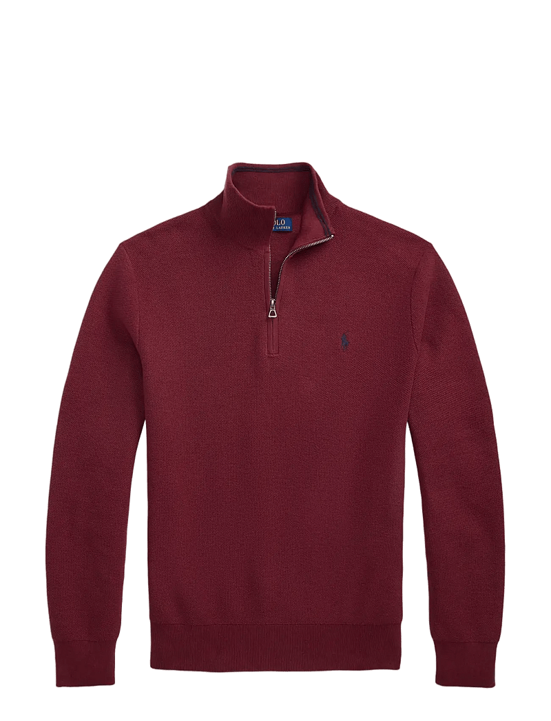 Polo Ralph Lauren - 32/2 COTTON-LSL-PLO - half zip-trøjer - red wine - 1