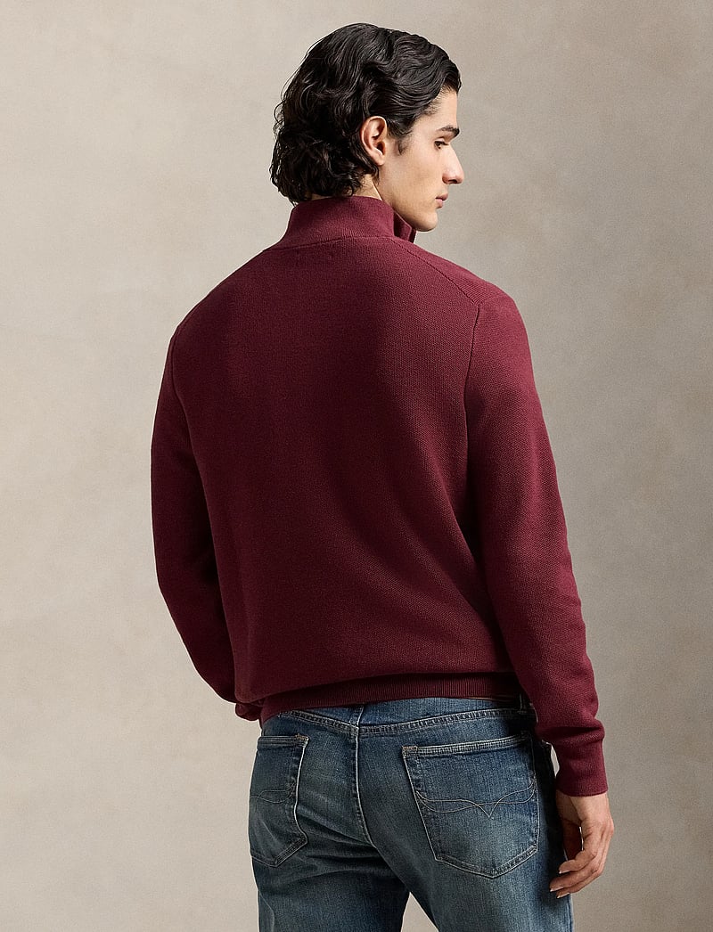 Polo Ralph Lauren - 32/2 COTTON-LSL-PLO - half zip-trøjer - red wine - 2