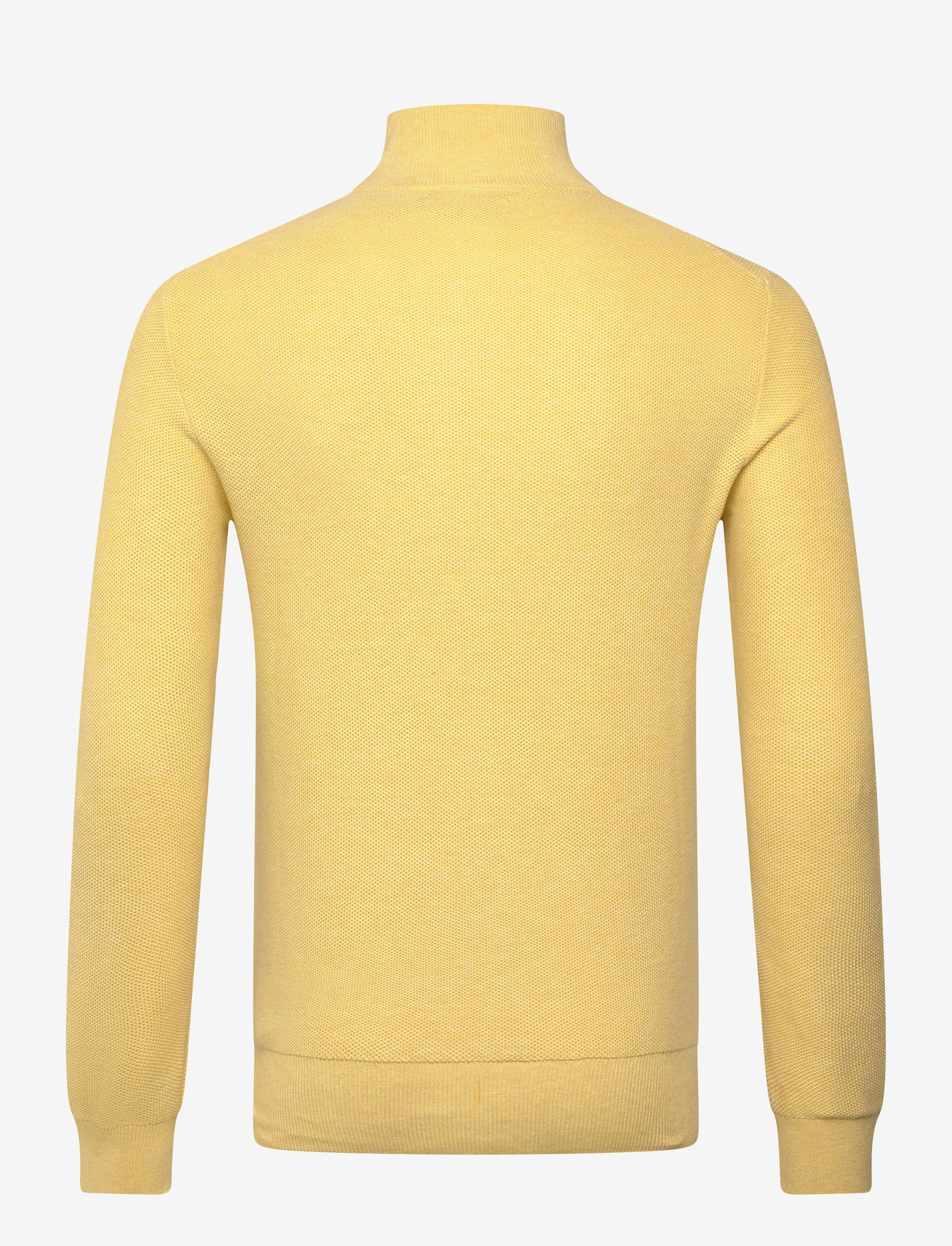 Polo Ralph Lauren - Mesh-Knit Cotton Quarter-Zip Sweater - half zip jumpers - soft yellow hthr - 1