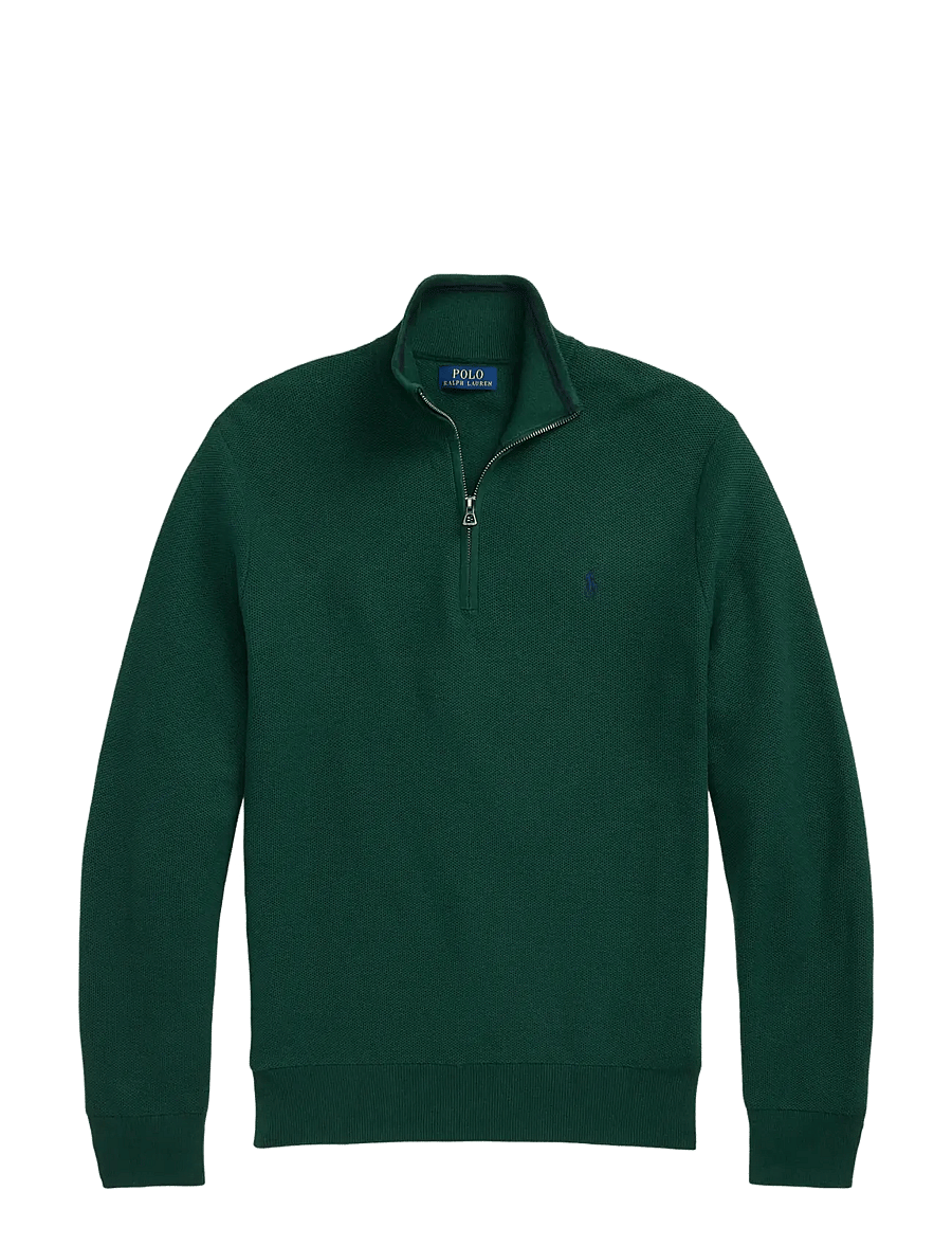 Polo Ralph Lauren - 32/2 COTTON-LSL-PLO - pullover mit halbem reißverschluss - vintage pine - 1