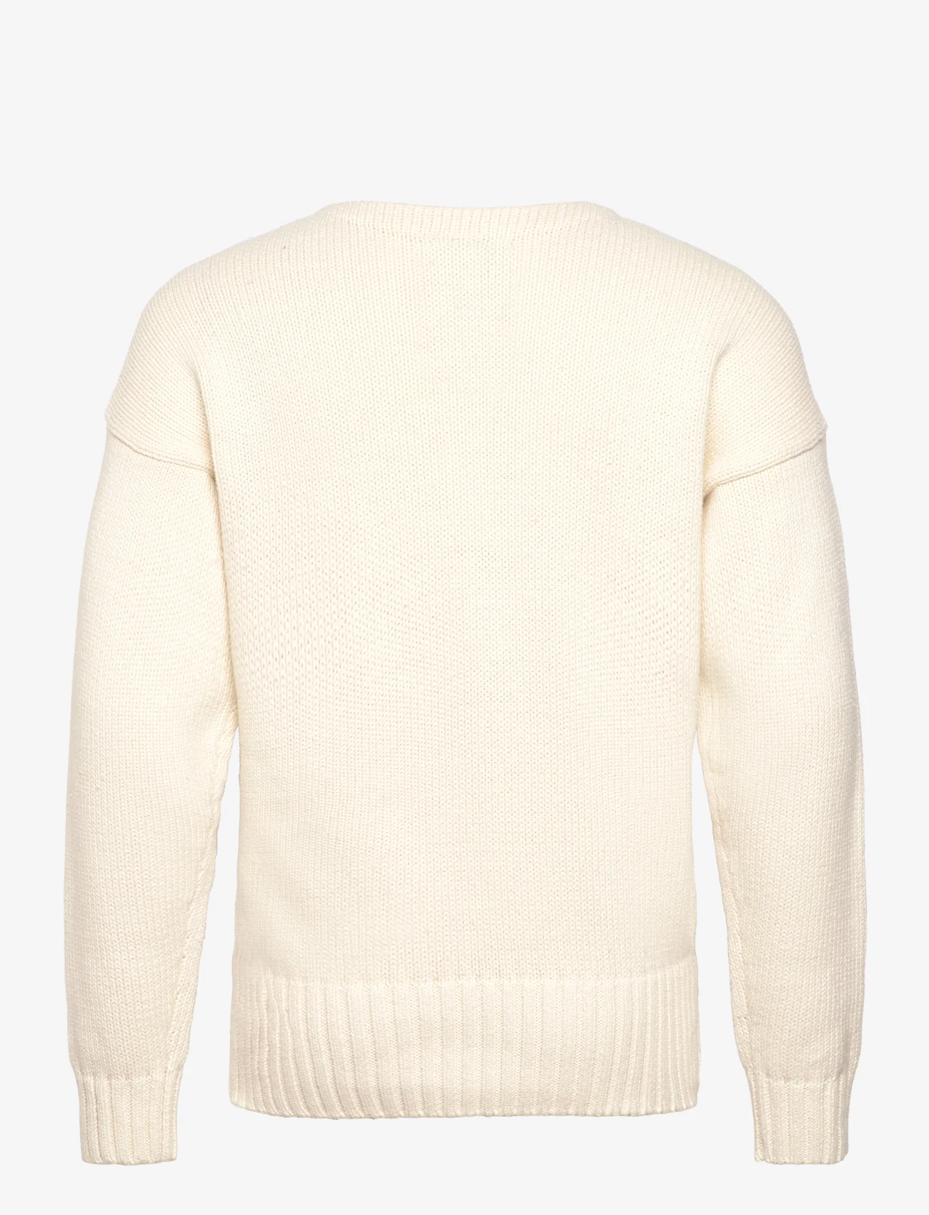 Polo Ralph Lauren - The 1967 Sweater - okrągły dekolt - cream combo - 1