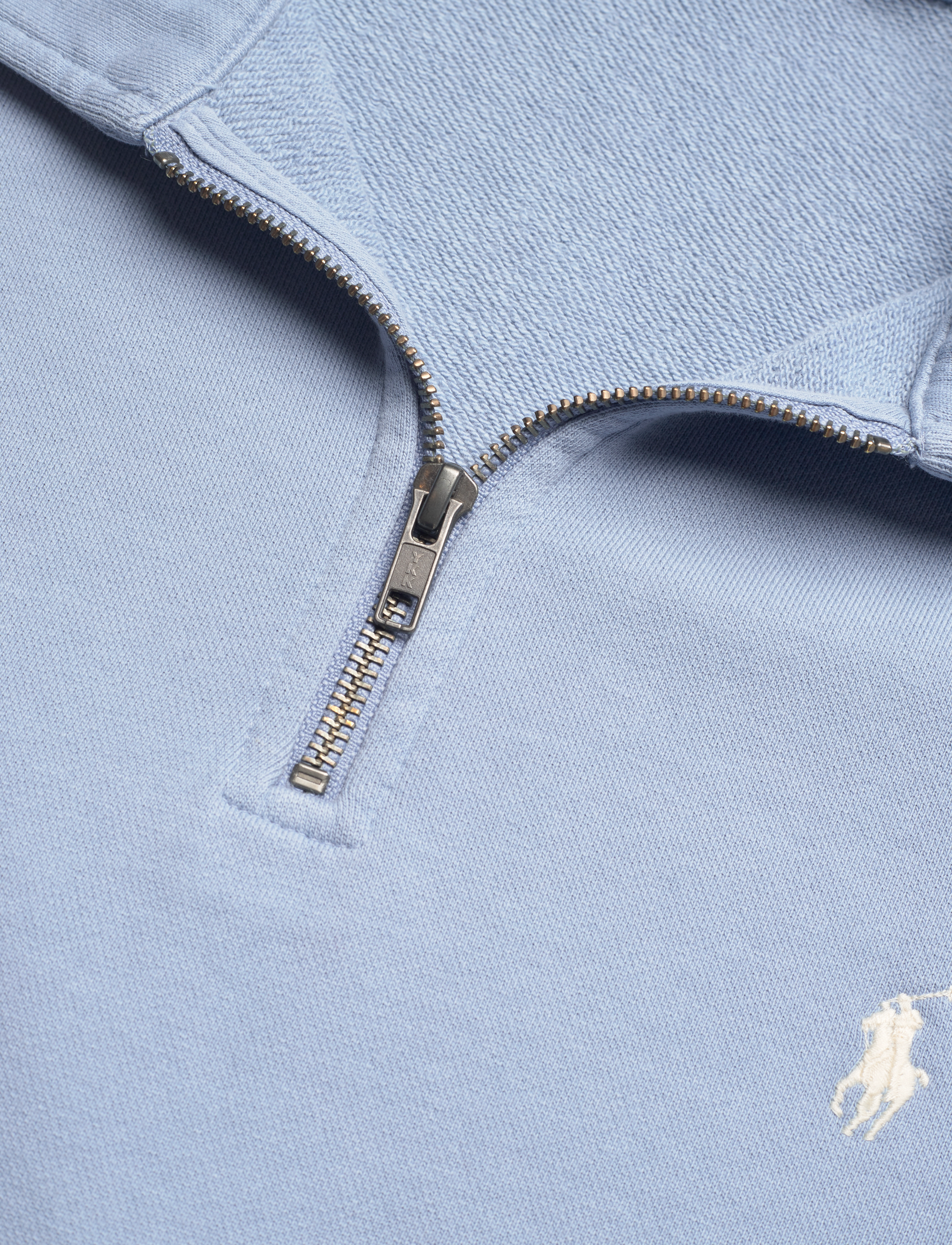 Polo Ralph Lauren - Loopback Fleece Quarter-Zip Sweatshirt - dressipluusid - channel blue - 2