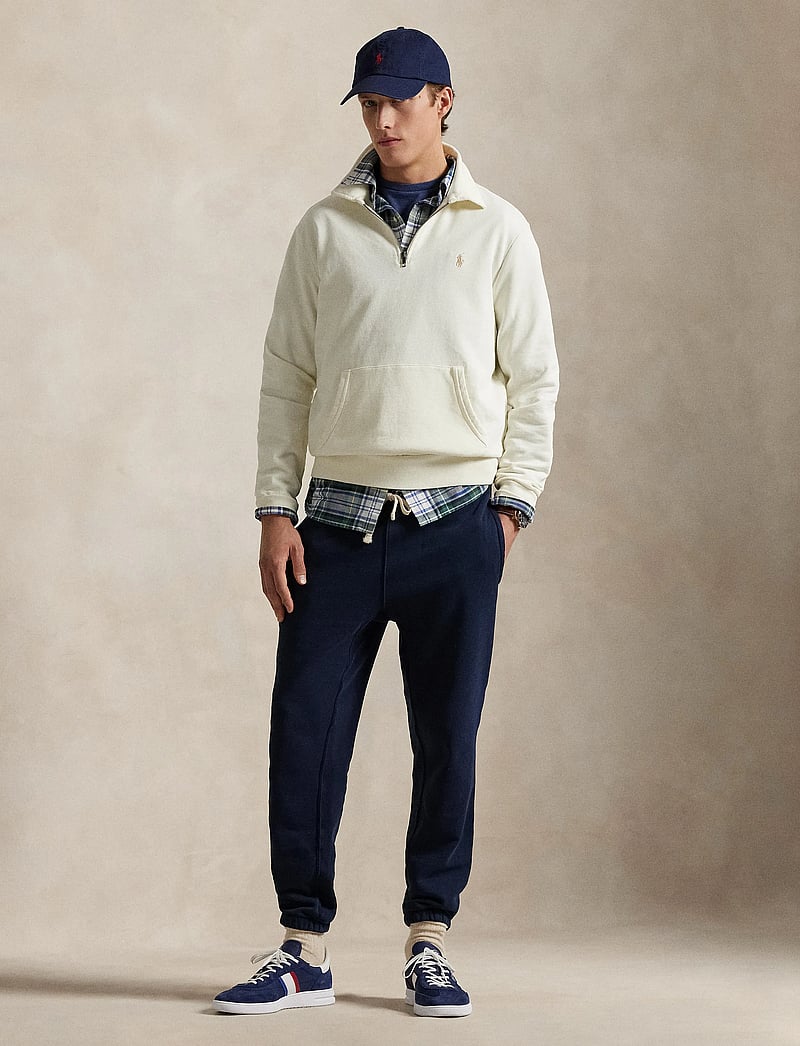 Polo Ralph Lauren - Loopback Fleece Quarter-Zip Sweatshirt - shoppa efter tillfälle - clubhouse cream - 0