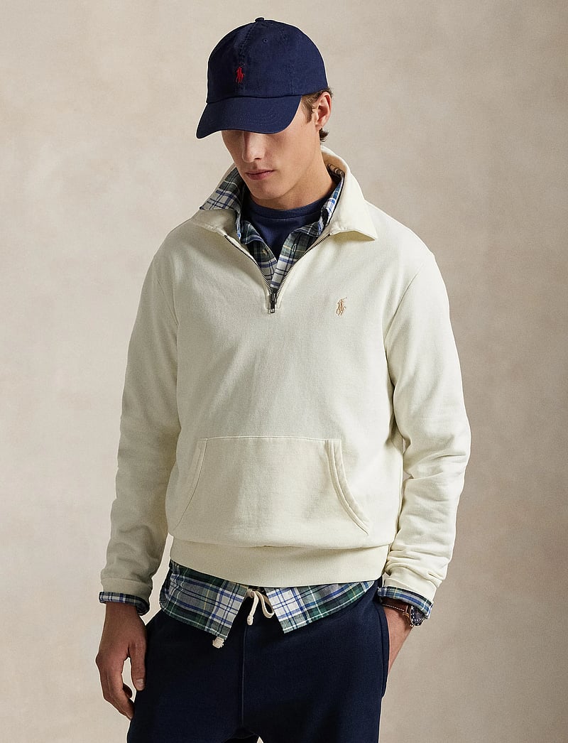 Polo Ralph Lauren - Loopback Fleece Quarter-Zip Sweatshirt - shoppa efter tillfälle - clubhouse cream - 3