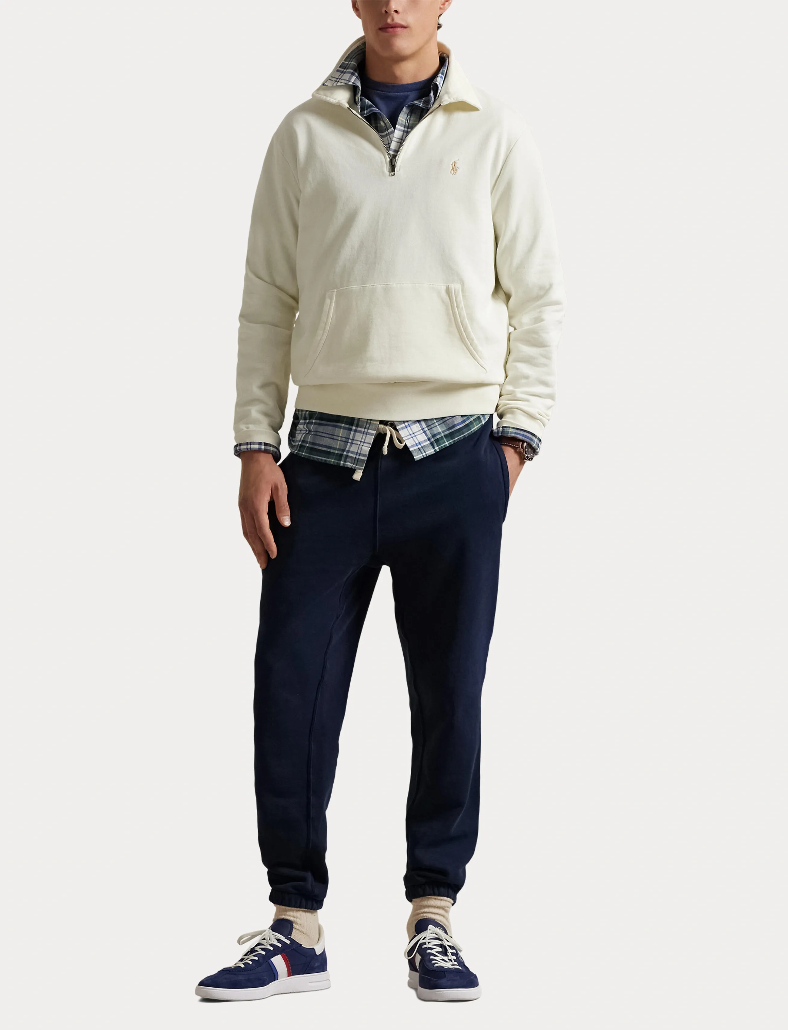 Polo Ralph Lauren - Loopback Fleece Quarter-Zip Sweatshirt - nach anlass kaufen - clubhouse cream - 4