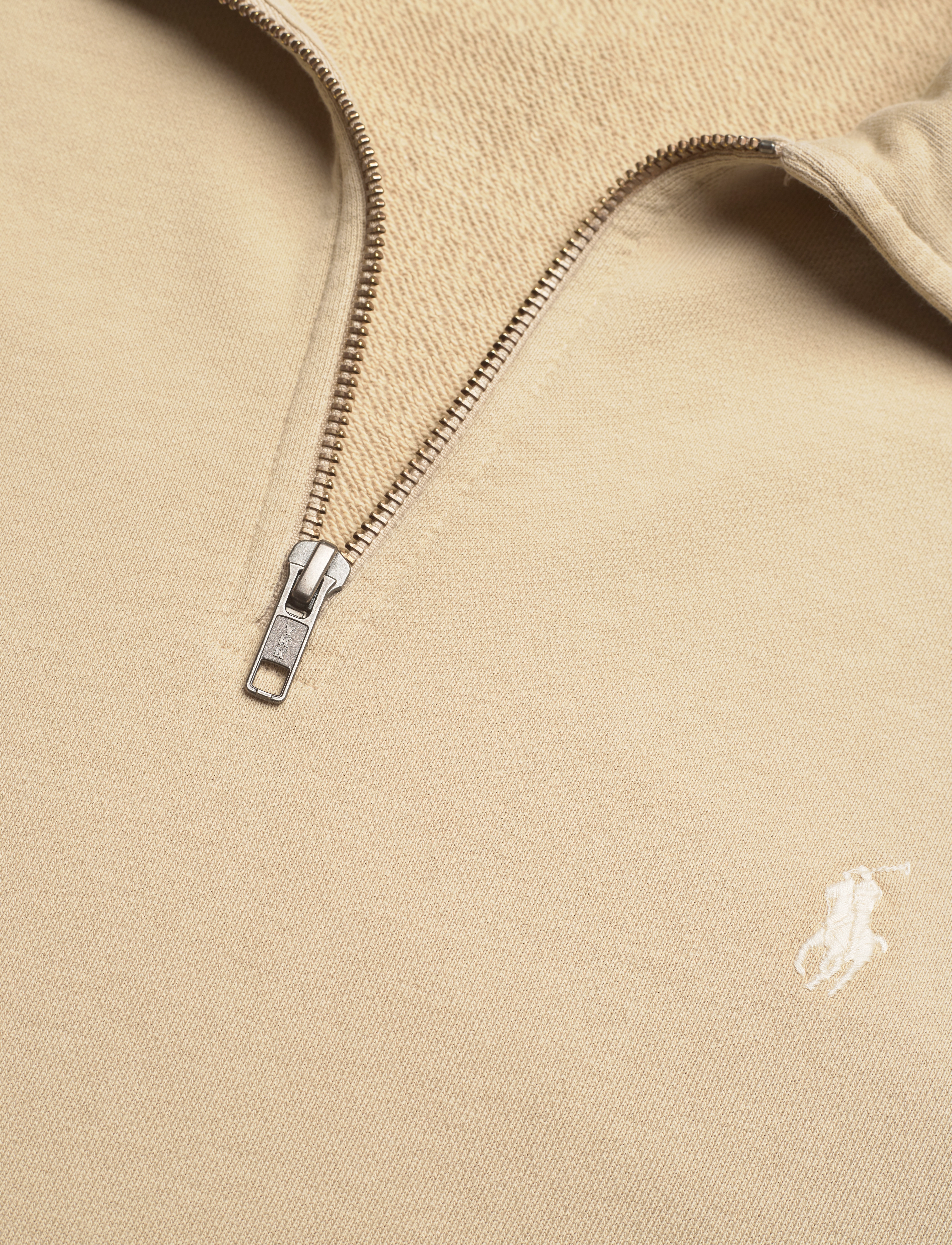Polo Ralph Lauren - Loopback Fleece Quarter-Zip Sweatshirt - sweatshirts - coastal beige - 2