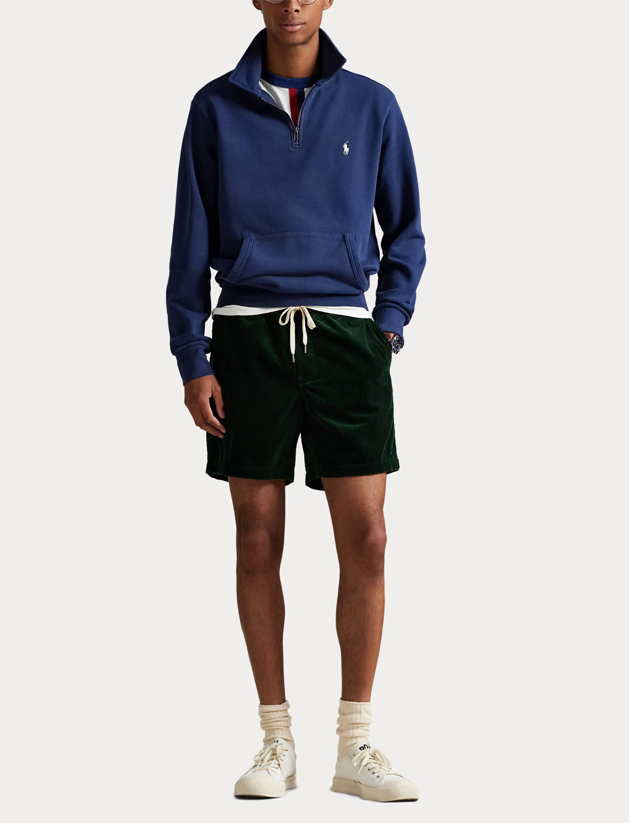 Polo Ralph Lauren - Loopback Fleece Quarter-Zip Sweatshirt - osta olukorra järgi - cruise navy - 4