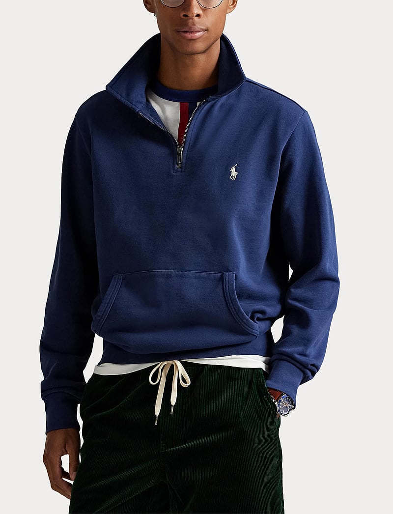 Polo Ralph Lauren - Loopback Fleece Quarter-Zip Sweatshirt - shoppa efter tillfälle - cruise navy - 5