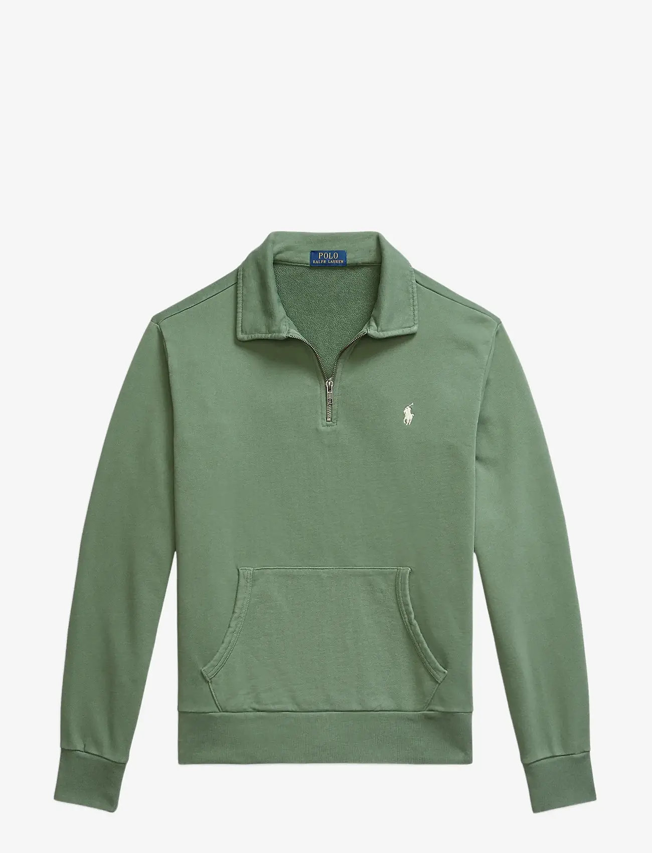 Polo Ralph Lauren - Loopback Fleece Quarter-Zip Sweatshirt - shoppa efter tillfälle - fatigue - 1