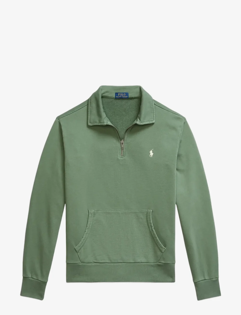 Polo Ralph Lauren - Loopback Fleece Quarter-Zip Sweatshirt - sweats - fatigue - 1