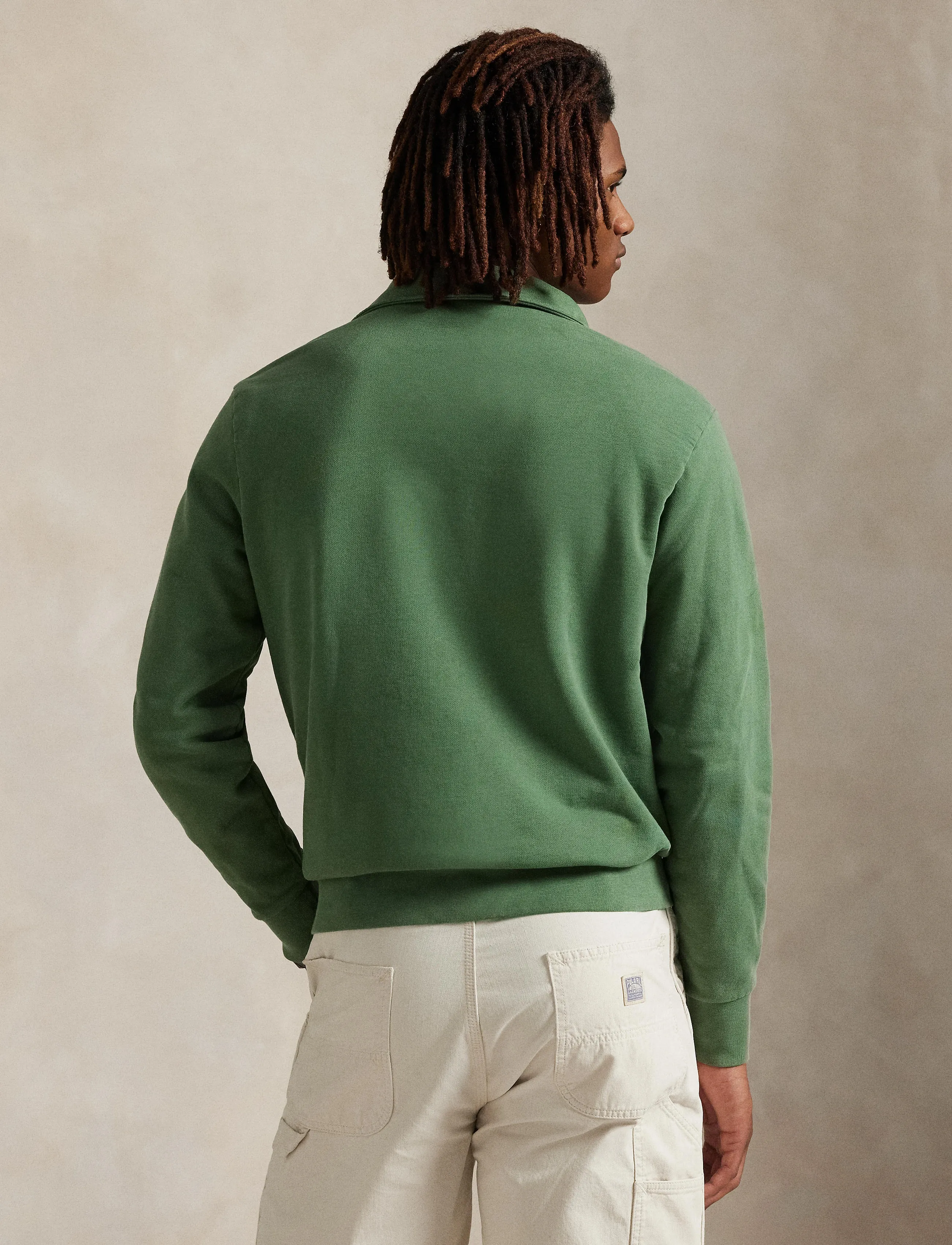 Polo Ralph Lauren - Loopback Fleece Quarter-Zip Sweatshirt - shoppa efter tillfälle - fatigue - 2